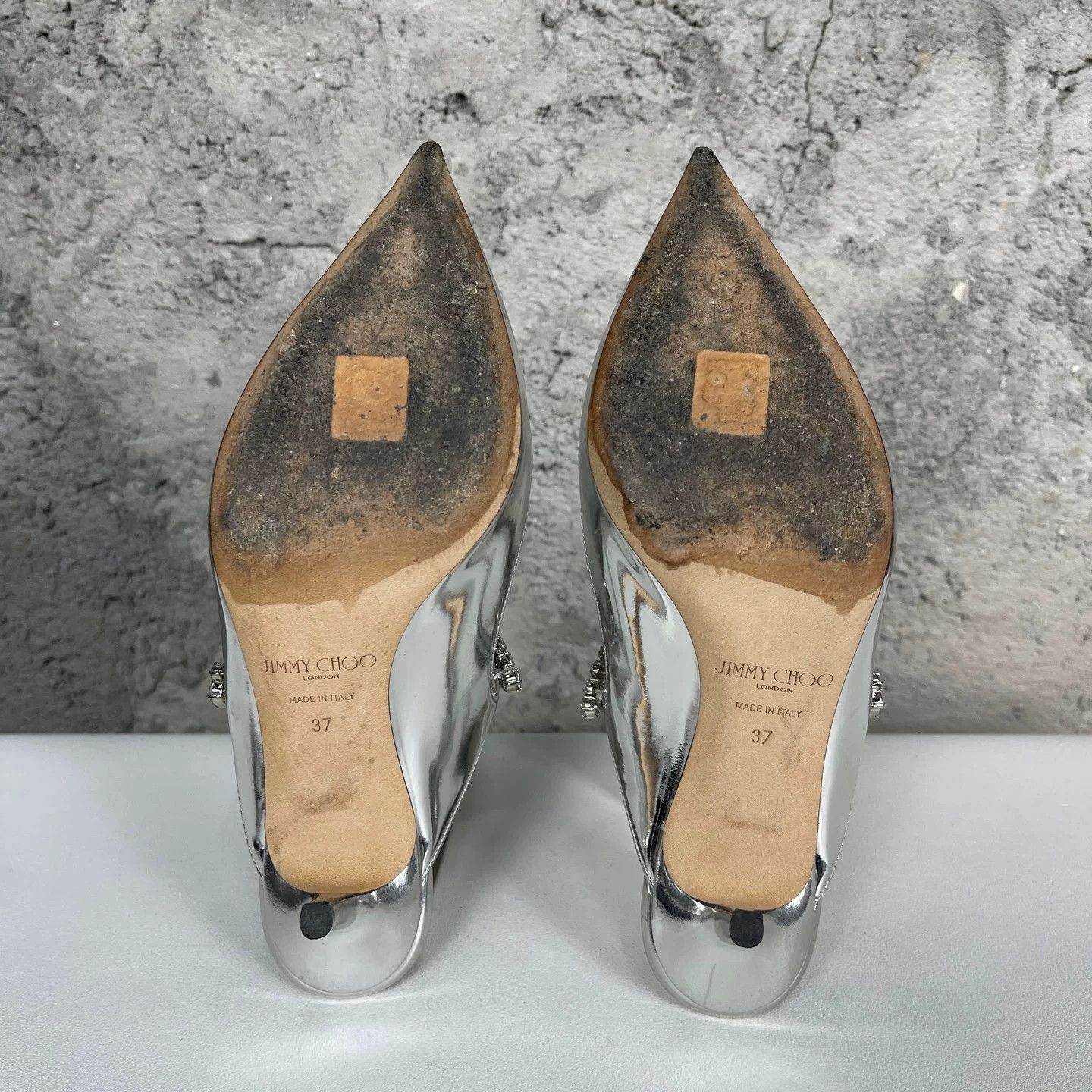 Jimmy Choo Jimmy Choo Crystal Embellished Mules Size 37 Size US 7 / IT 37 - 9 Thumbnail