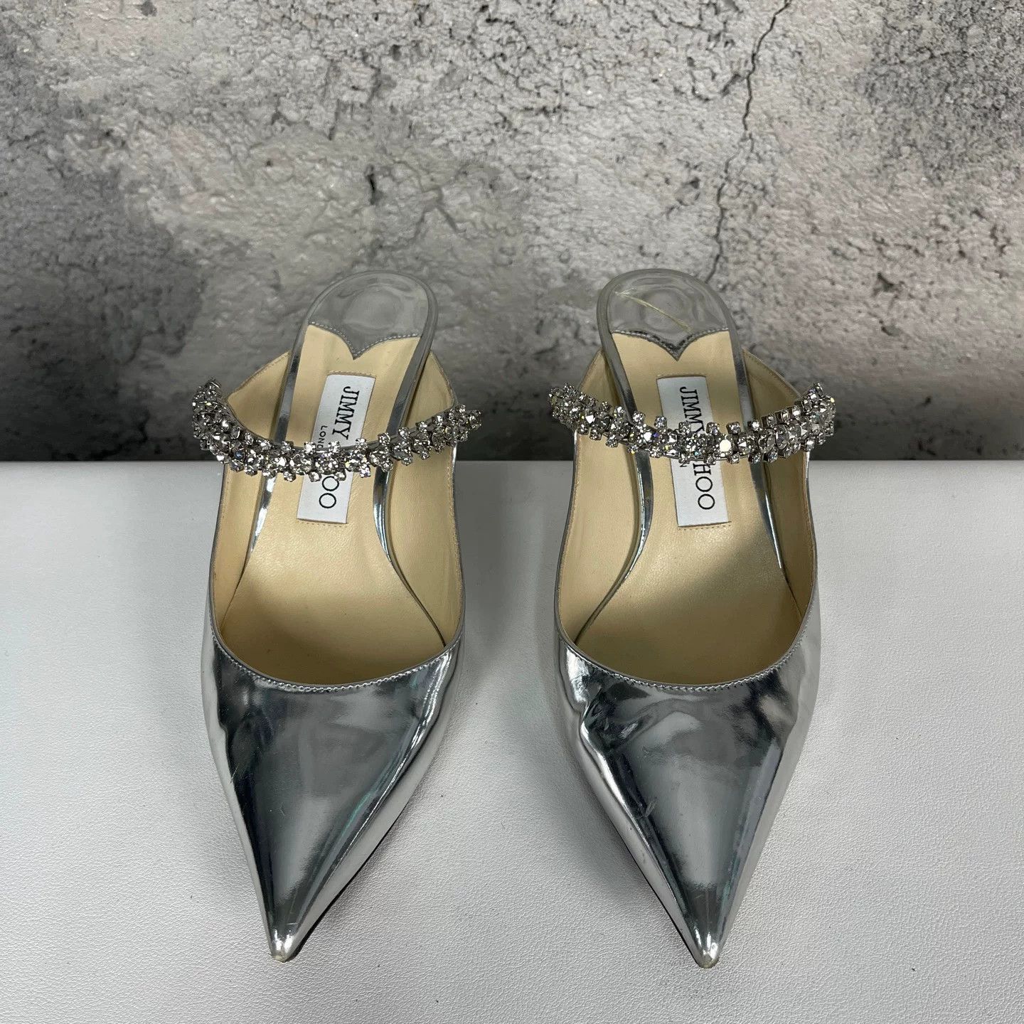 Jimmy Choo Jimmy Choo Crystal Embellished Mules Size 37 Size US 7 / IT 37 - 8 Thumbnail