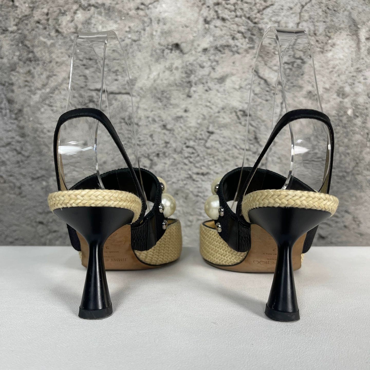 Jimmy Choo Jimmy Choo Pearl Embellished Heels Size 37 Size US 7 / IT 37 - 5 Thumbnail