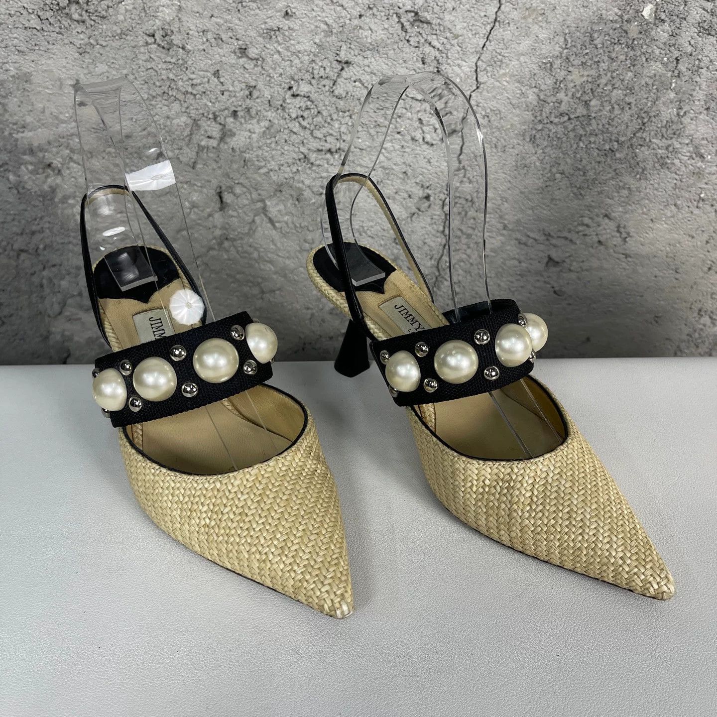 Jimmy Choo Jimmy Choo Pearl Embellished Heels Size 37 Size US 7 / IT 37 - 2 Thumbnail