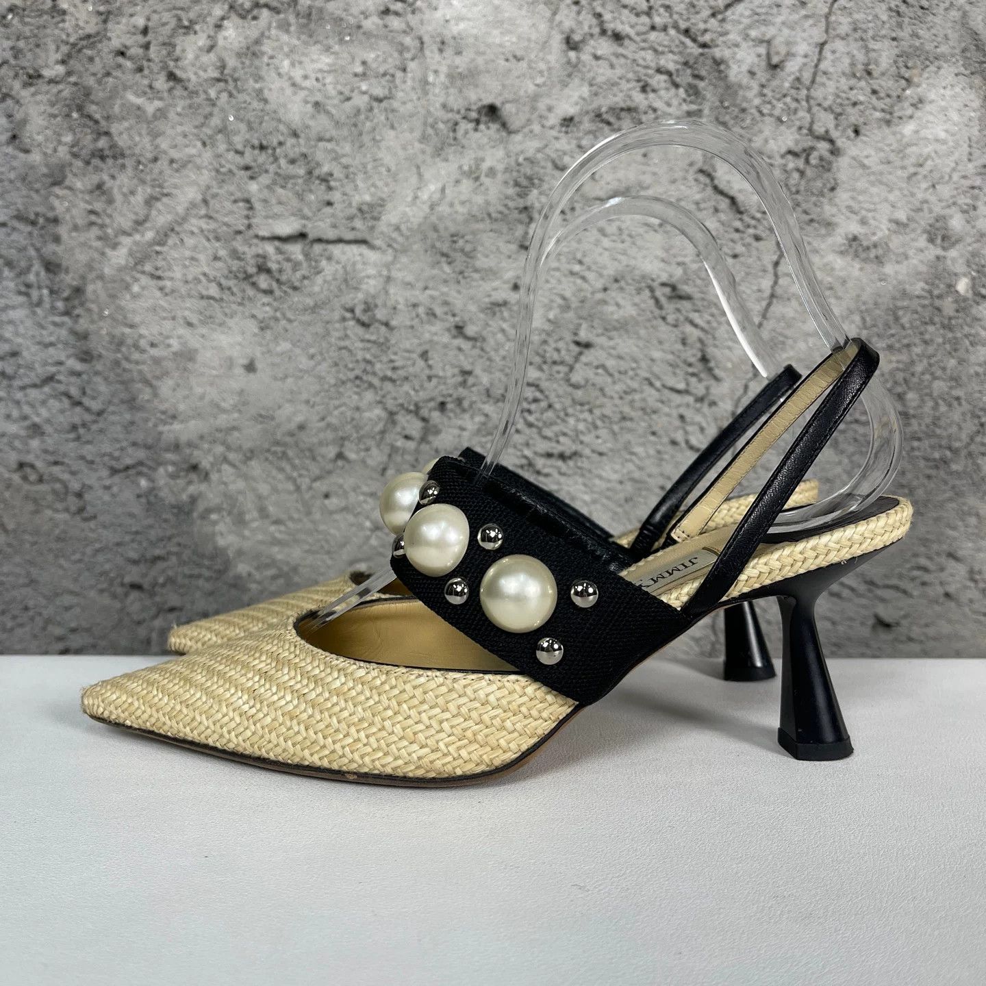 Jimmy Choo Jimmy Choo Pearl Embellished Heels Size 37 Size US 7 / IT 37 - 4 Thumbnail