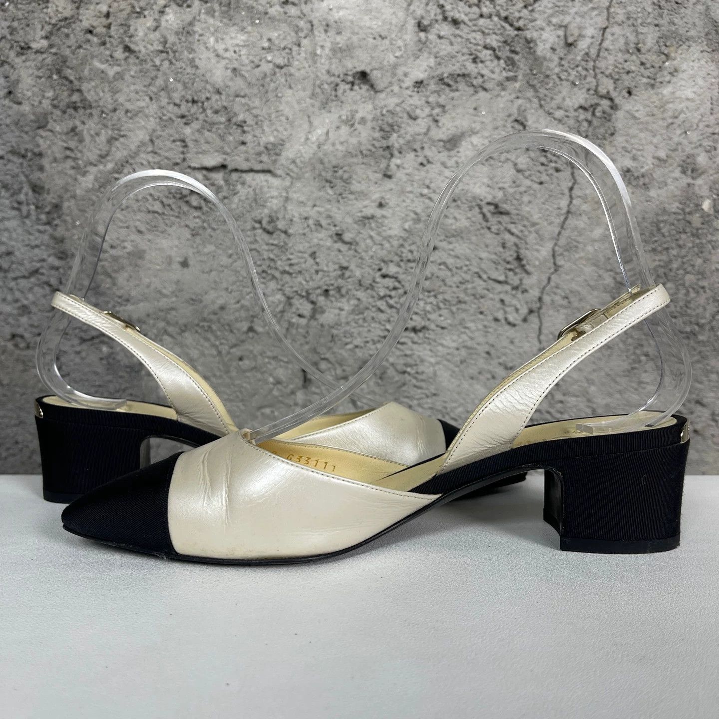 Chanel Chanel Cap-Toe Slingback Heels Size 36.5 Size US 6.5 / IT 36.5 - 7 Thumbnail