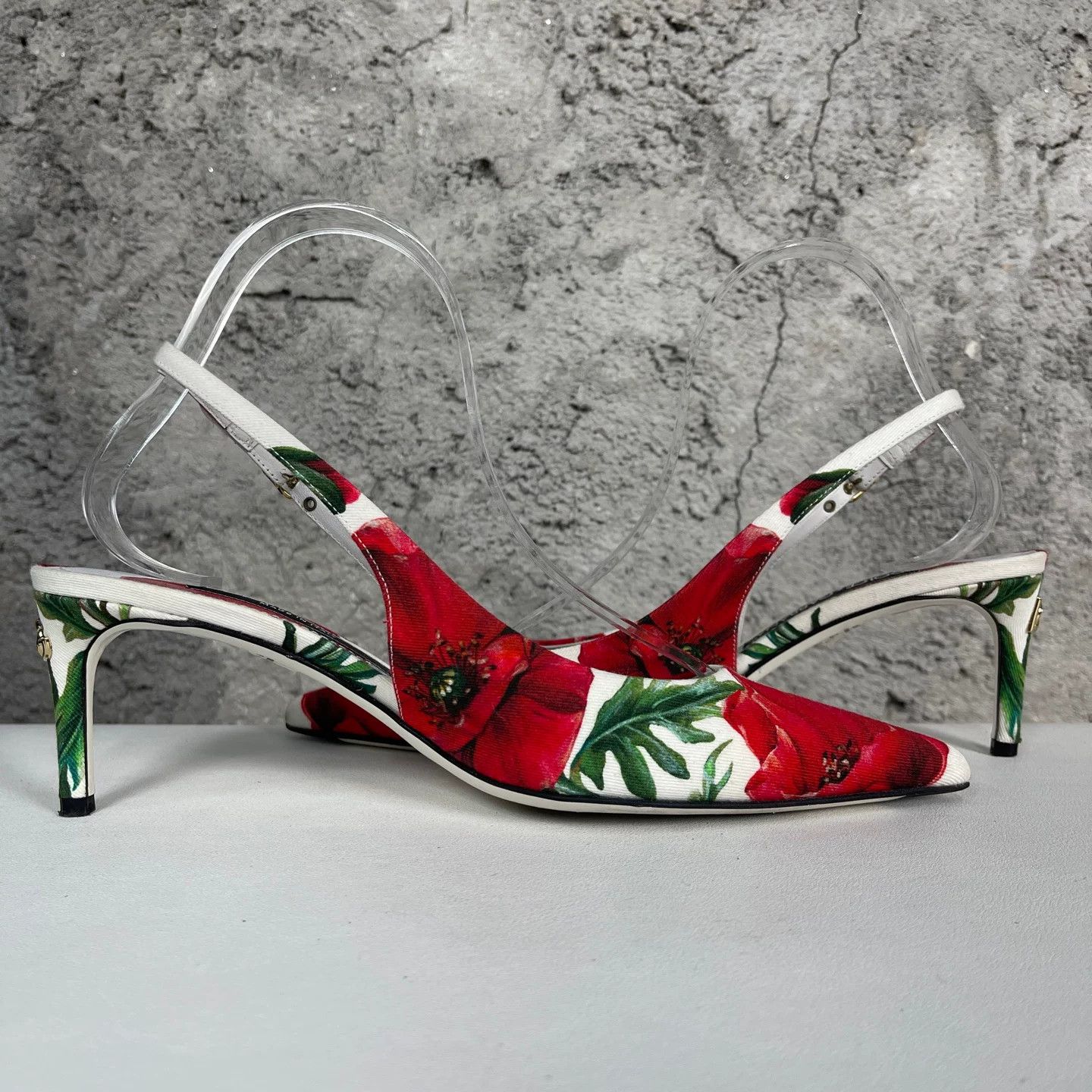 Dolce & Gabbana Dolce & Gabbana Floral Slingback Heels Size 37 Size US 7 / IT 37 - 6 Thumbnail
