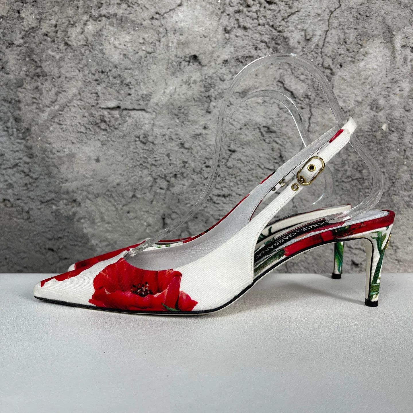 Dolce & Gabbana Dolce & Gabbana Floral Slingback Heels Size 37 Size US 7 / IT 37 - 4 Thumbnail