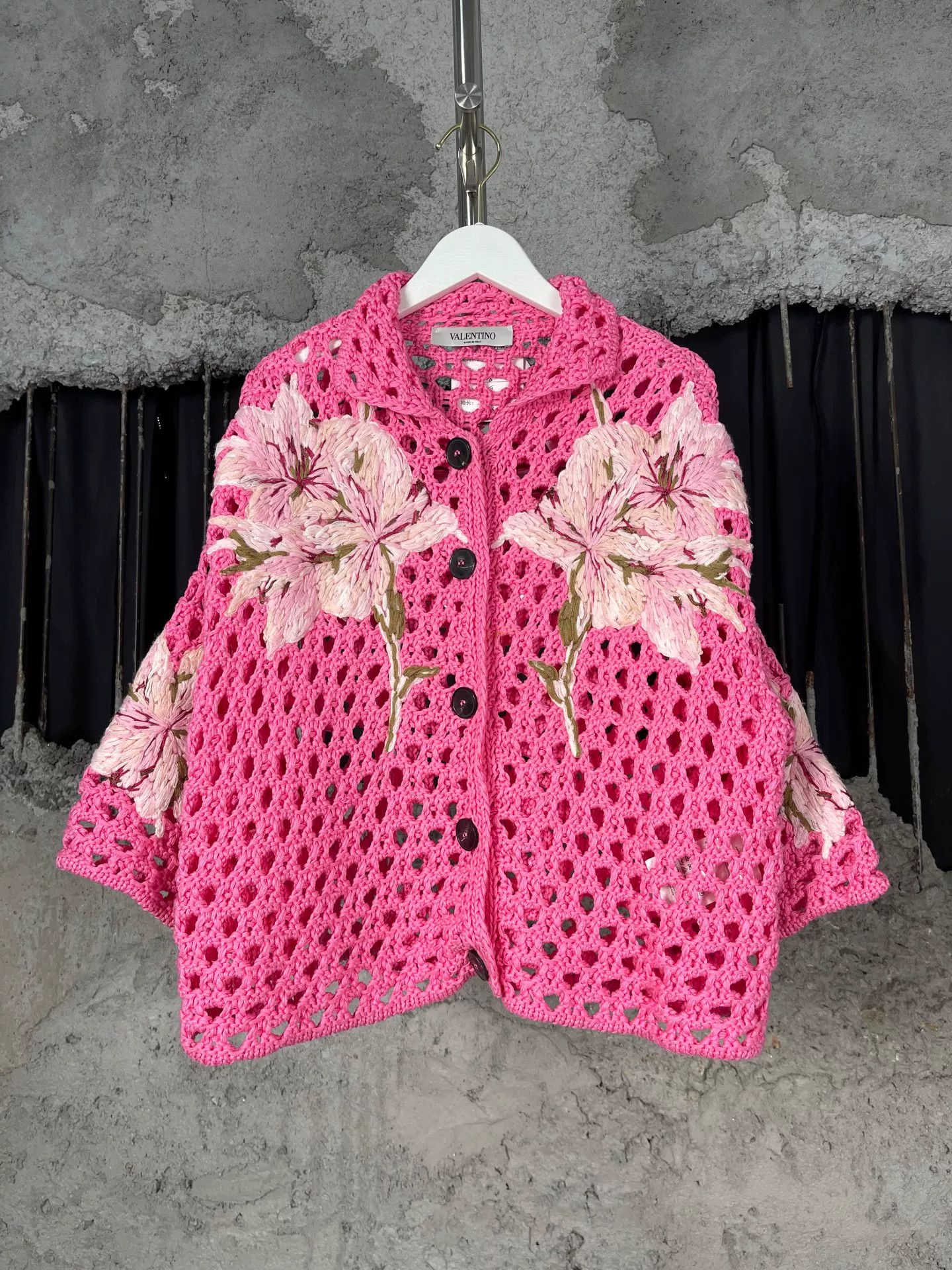 Valentino Valentino Floral Crochet Jacket Size XS Size XS / US 0-2 / IT 36-38 - 2 Thumbnail