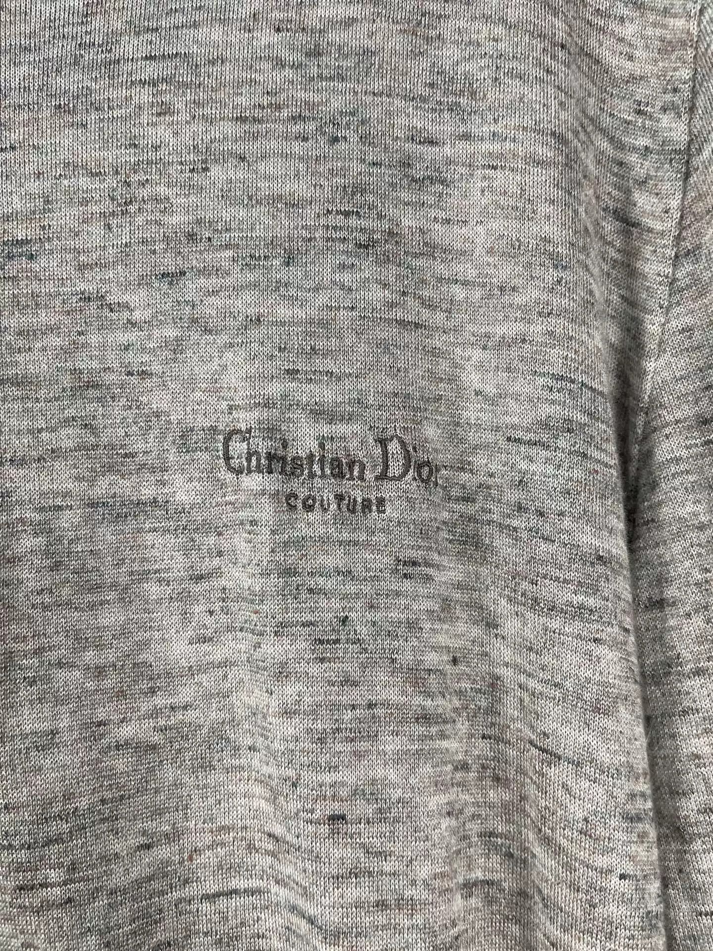 Dior Dior Couture Embroidered Knit Long Sleeve Size L Size US L / EU 52-54 / 3 - 6 Thumbnail