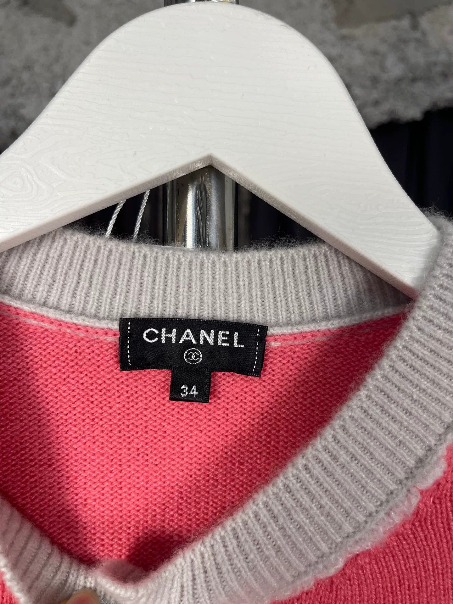 Chanel Chanel Pink Knit Cardigan Size 34 Size XS / US 0-2 / IT 36-38 - 7 Thumbnail