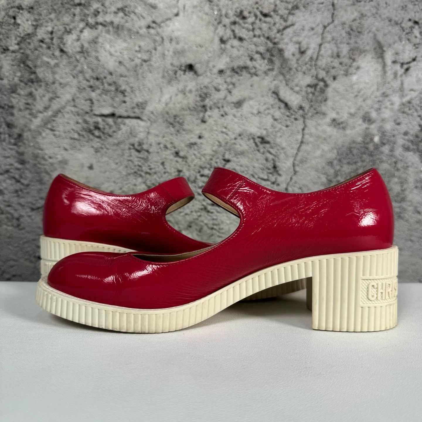 Dior Dior Red Patent Mary Jane Heels Size 36.5 Size US 6.5 / IT 36.5 - 7 Thumbnail
