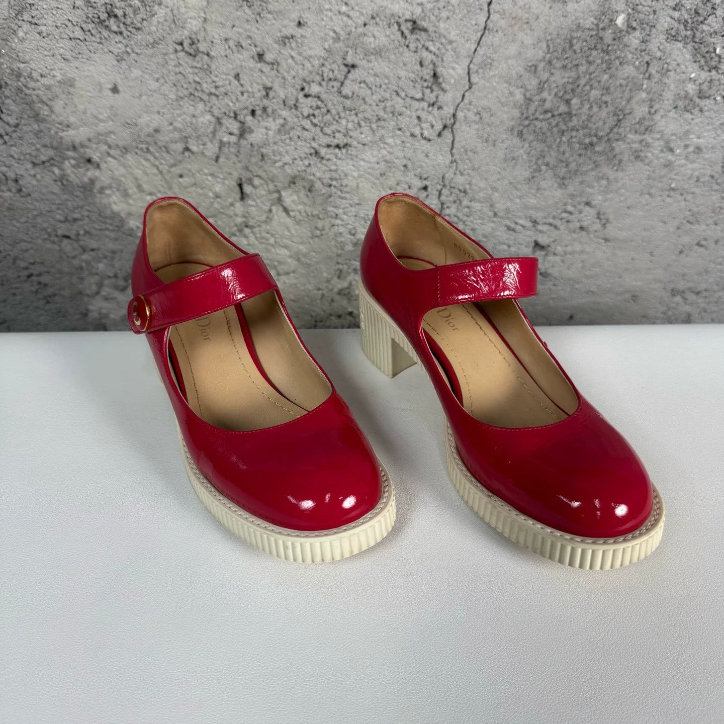 Dior Dior Red Patent Mary Jane Heels Size 36.5 Size US 6.5 / IT 36.5 - 2 Thumbnail