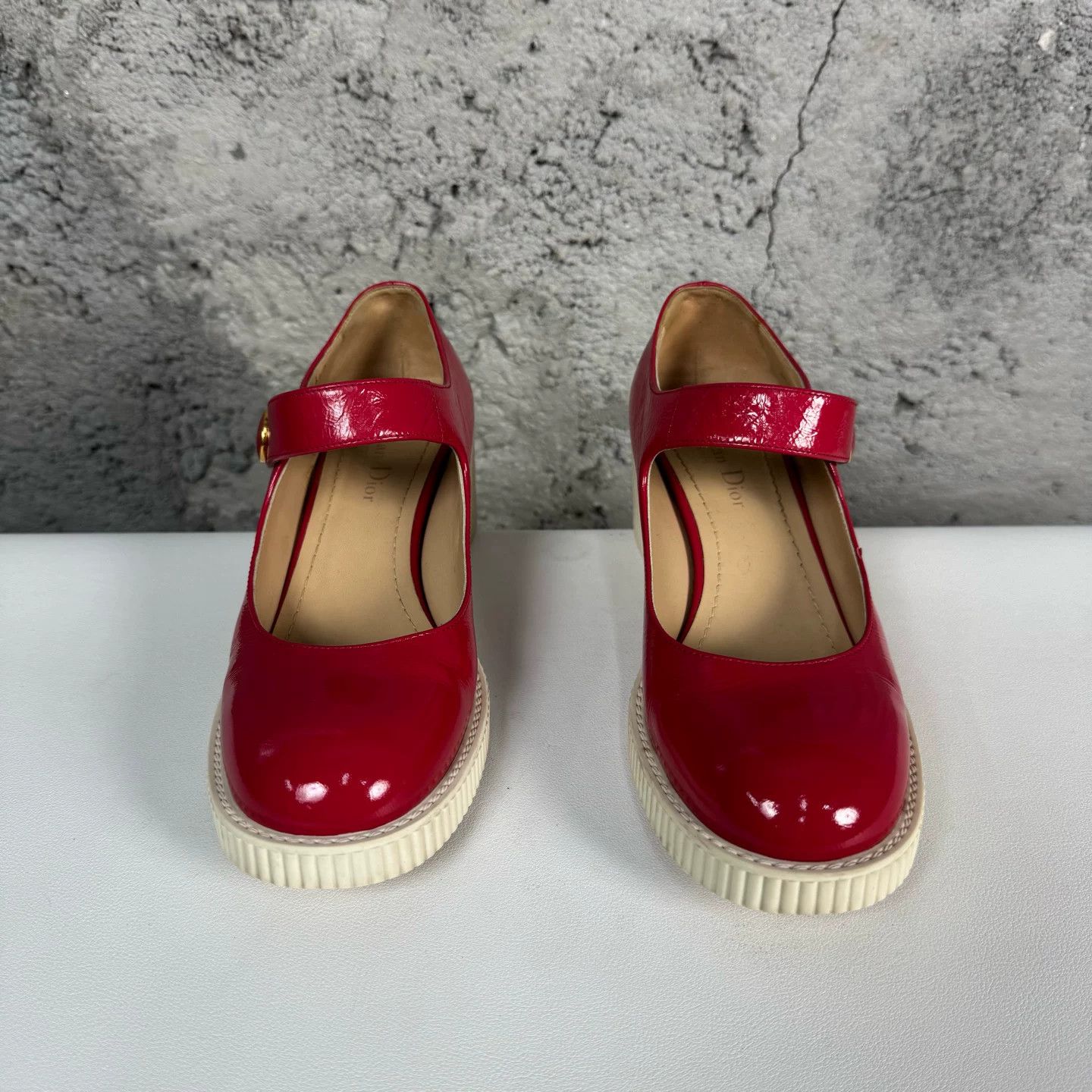 Dior Dior Red Patent Mary Jane Heels Size 36.5 Size US 6.5 / IT 36.5 - 8 Thumbnail