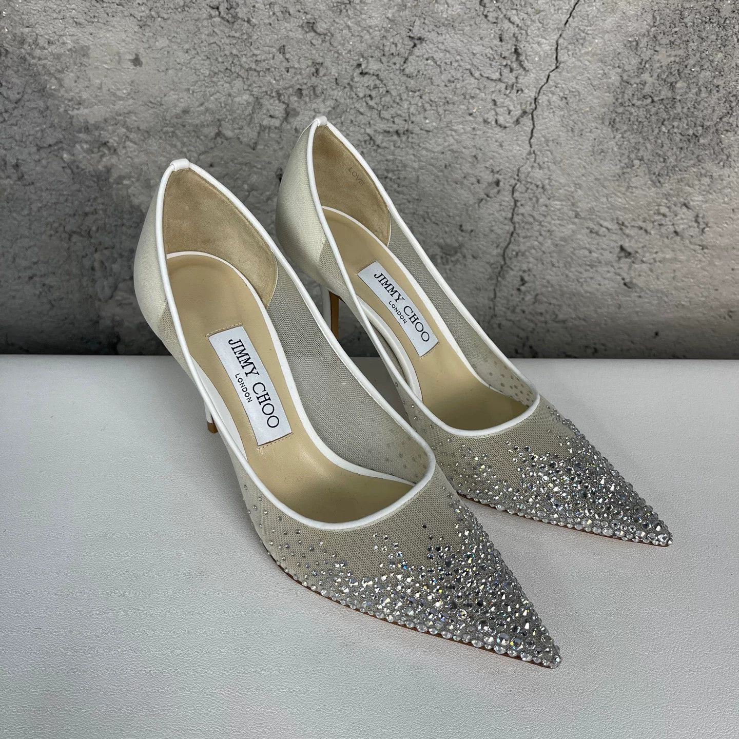Jimmy Choo Jimmy Choo Crystal Mesh Pumps Size 36.5 Size US 6.5 / IT 36.5 - 2 Thumbnail