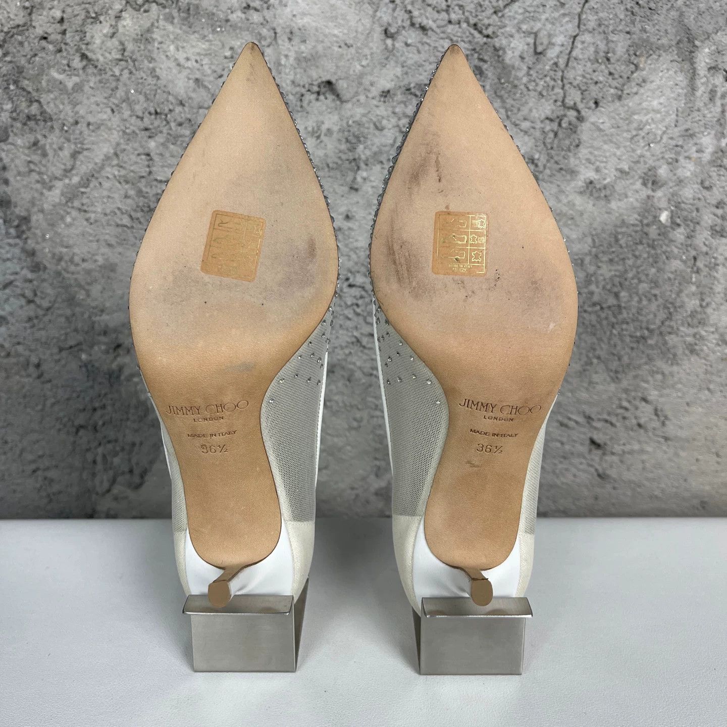 Jimmy Choo Jimmy Choo Crystal Mesh Pumps Size 36.5 Size US 6.5 / IT 36.5 - 9 Thumbnail