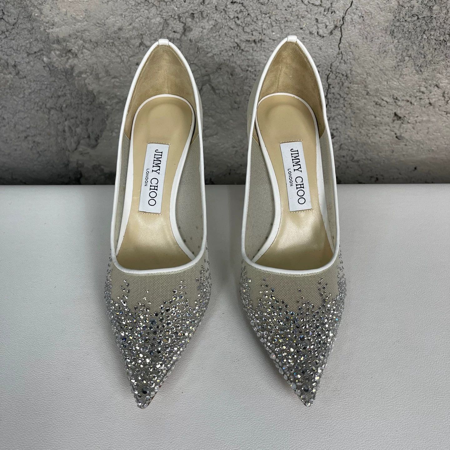 Jimmy Choo Jimmy Choo Crystal Mesh Pumps Size 36.5 Size US 6.5 / IT 36.5 - 8 Thumbnail