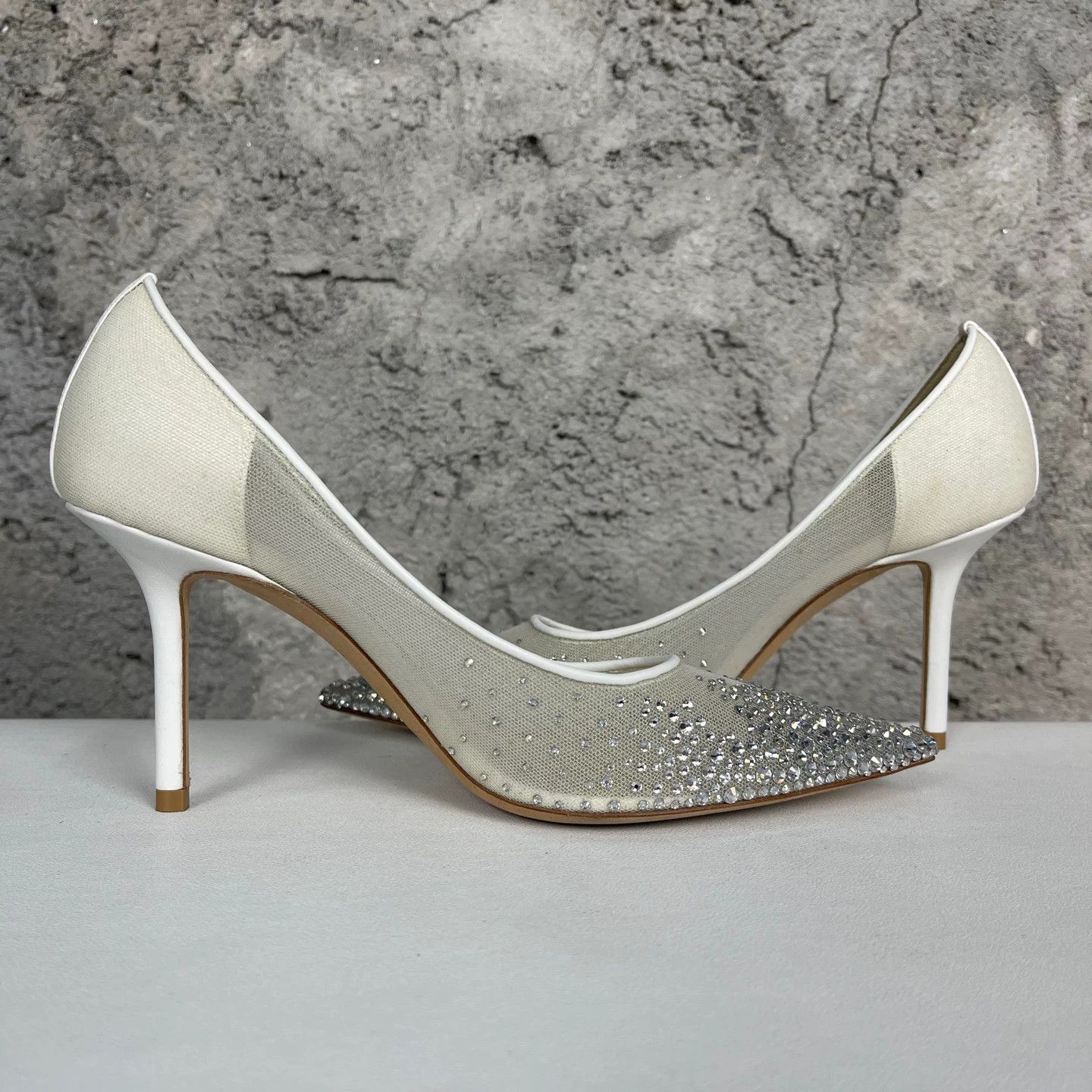 Jimmy Choo Jimmy Choo Crystal Mesh Pumps Size 36.5 Size US 6.5 / IT 36.5 - 6 Thumbnail