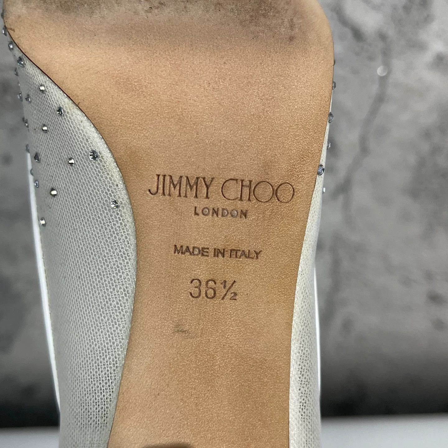 Jimmy Choo Jimmy Choo Crystal Mesh Pumps Size 36.5 Size US 6.5 / IT 36.5 - 10 Thumbnail