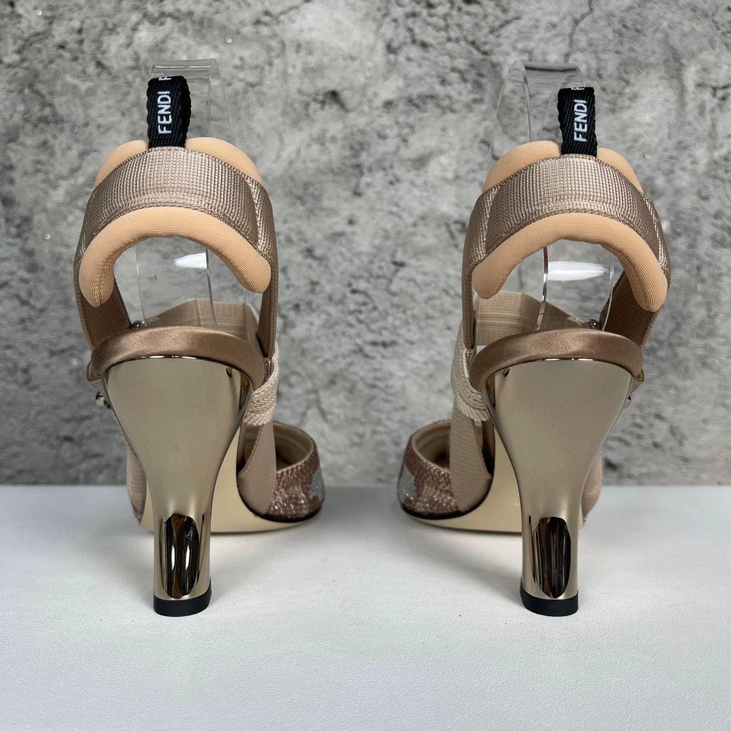 Fendi Fendi Rhinestone Pointed Toe Heels Size 37 Size US 7 / IT 37 - 5 Thumbnail