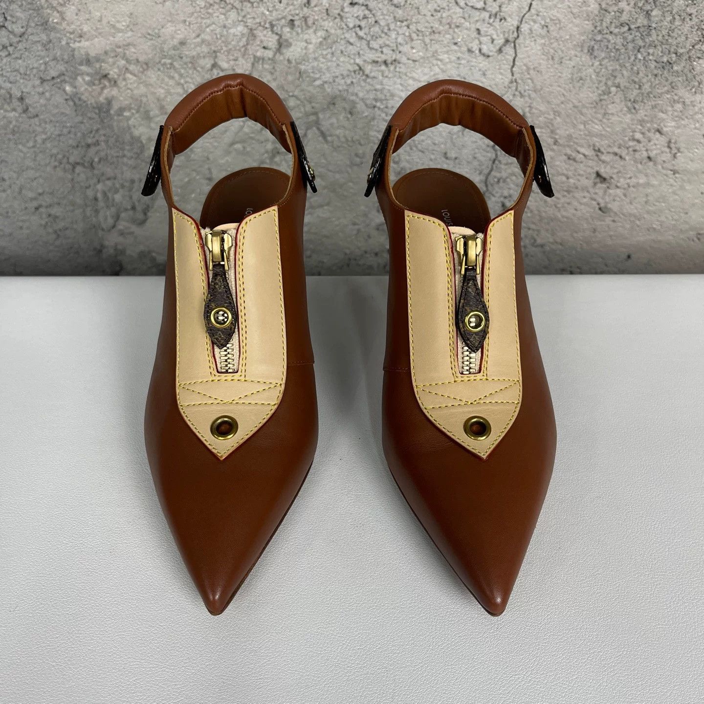 Louis Vuitton Louis Vuitton Monogram Slingback Heels Size 37 Size US 7 / IT 37 - 8 Thumbnail