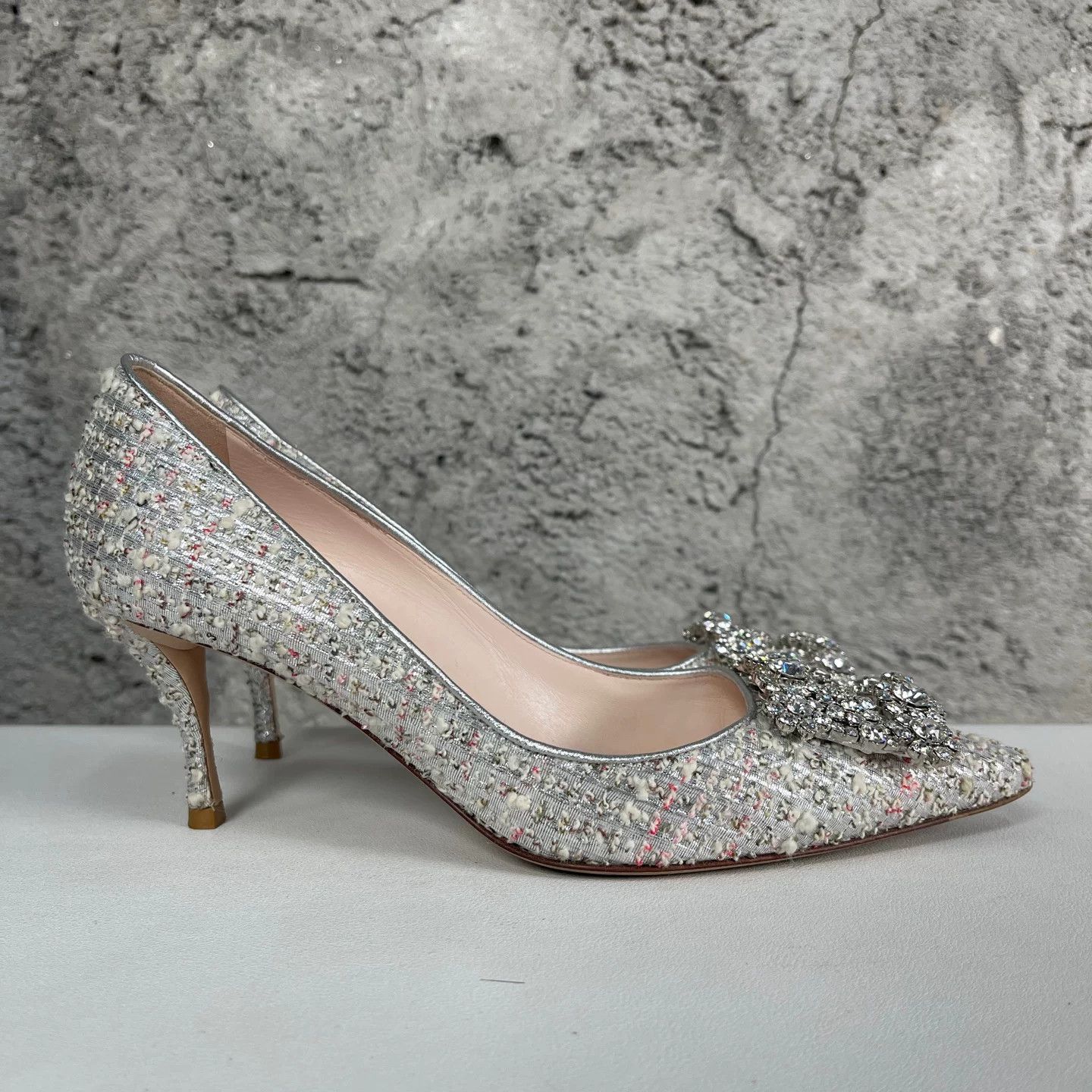Roger Vivier Roger Vivier Crystal Buckle Heels Size 36.5 Size US 6.5 / IT 36.5 - 3 Thumbnail