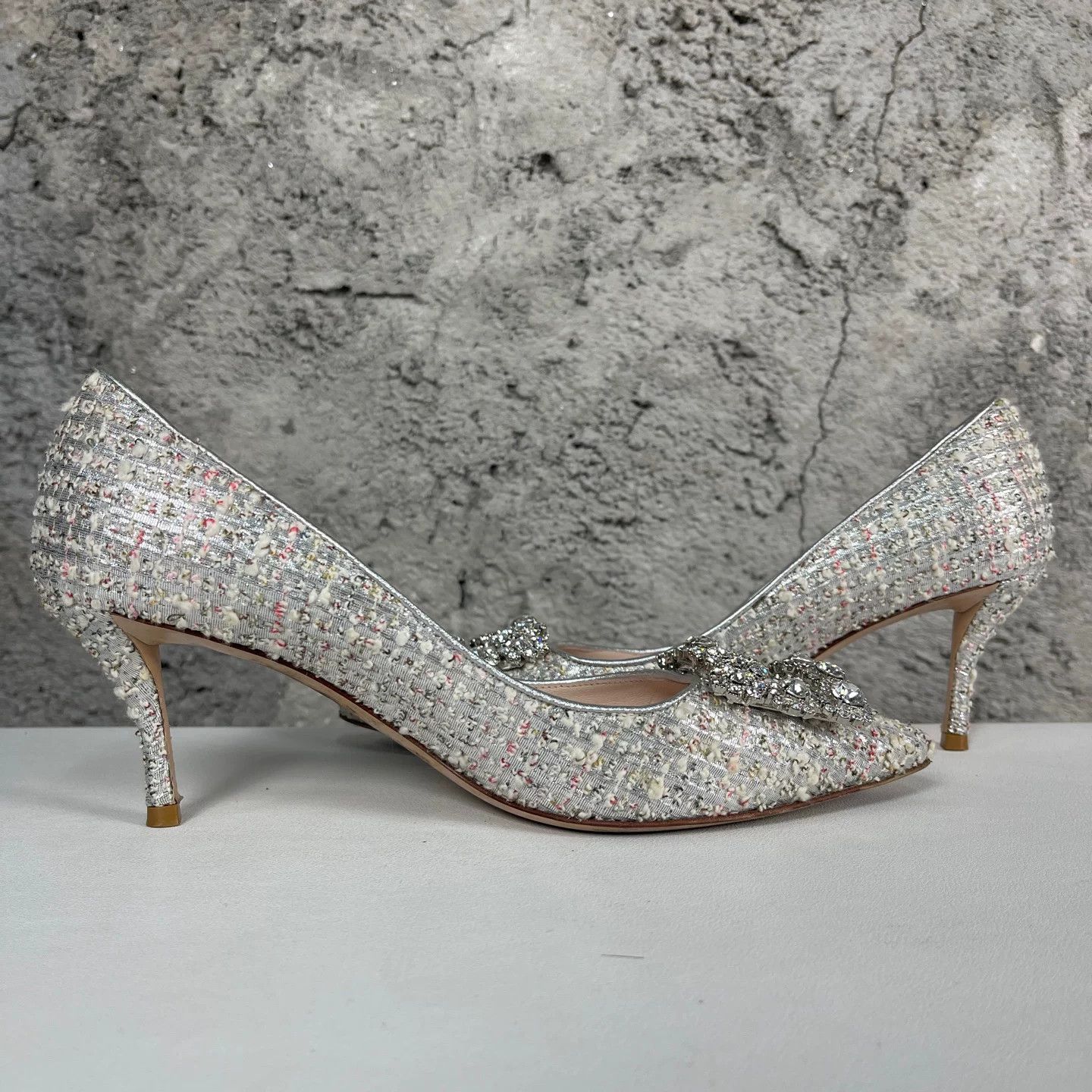Roger Vivier Roger Vivier Crystal Buckle Heels Size 36.5 Size US 6.5 / IT 36.5 - 6 Thumbnail