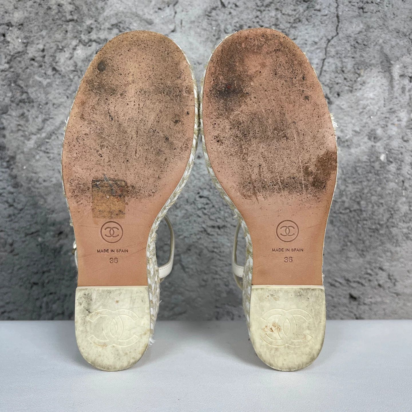 Chanel Chanel Two-Tone Espadrille Wedges Size 36 Size US 5 / IT 35 - 9 Thumbnail