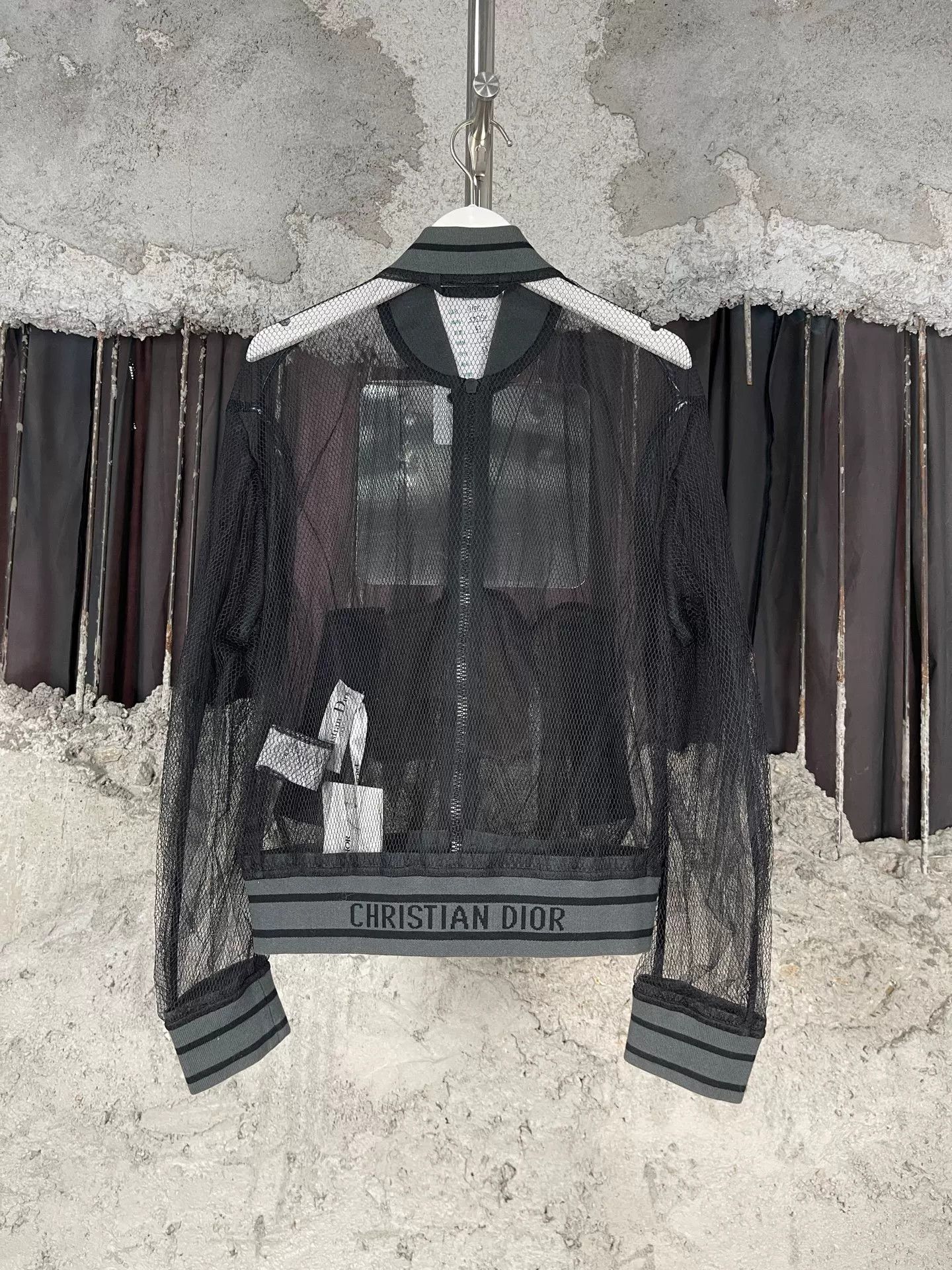 Dior Dior Mesh Bomber Jacket Size 34 Size XS / US 0-2 / IT 36-38 - 3 Thumbnail