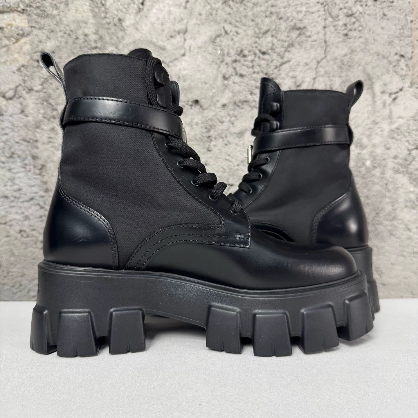 Prada Prada Monolith Nylon Pouch Boots Size 37 Size US 7 / IT 37 - 6 Thumbnail