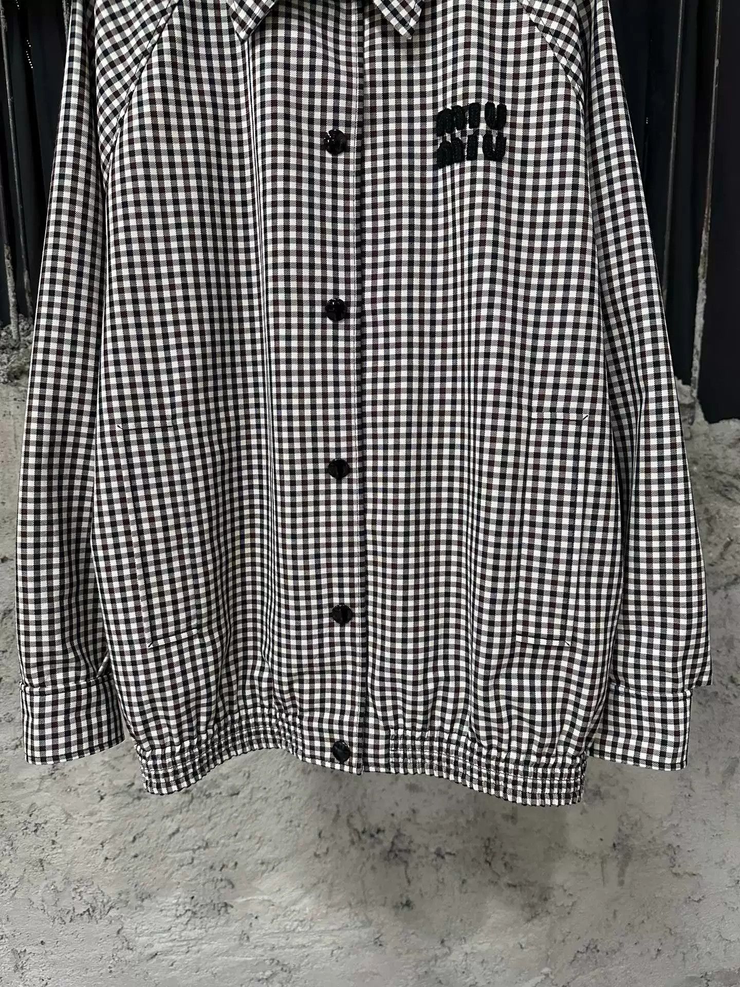 Miu Miu Miu Miu Check Logo Jacket Size 38 Size XS / US 0-2 / IT 36-38 - 5 Thumbnail