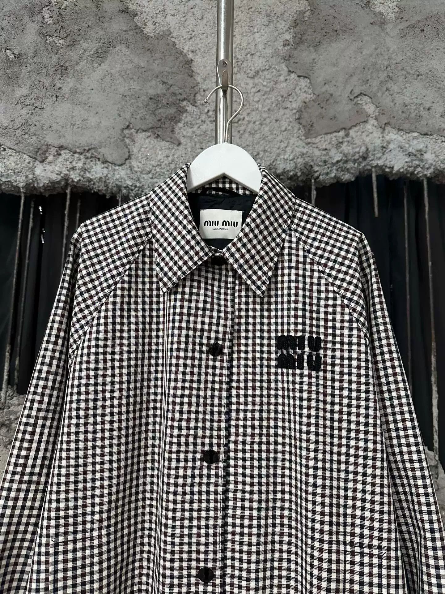 Miu Miu Miu Miu Check Logo Jacket Size 38 Size XS / US 0-2 / IT 36-38 - 4 Thumbnail