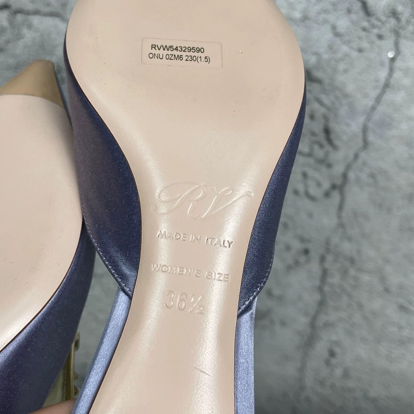 Roger Vivier Roger Vivier Crystal Buckle Satin Mules Size 36.5 Size US 6.5 / IT 36.5 - 10 Thumbnail