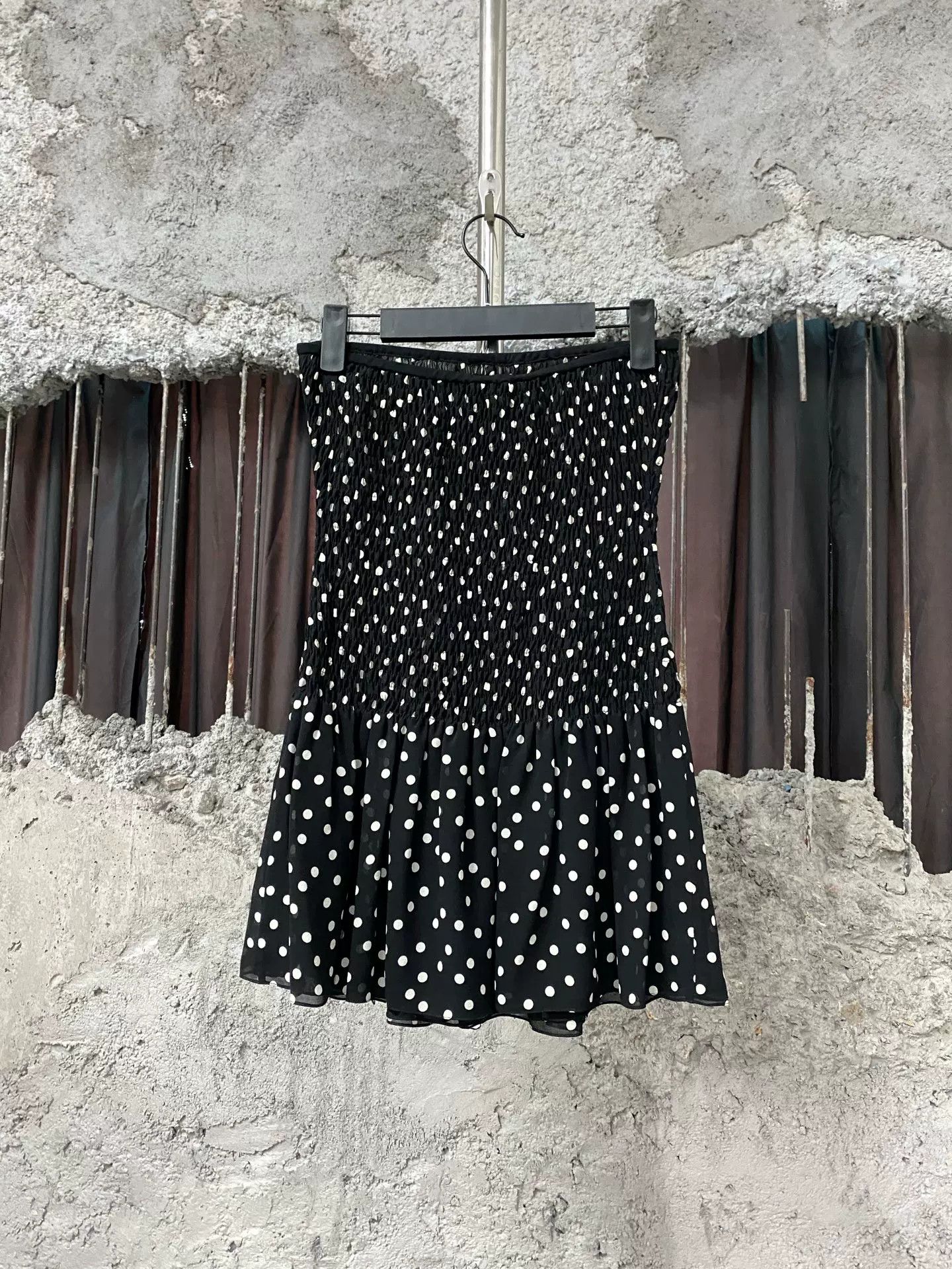 Saint Laurent Paris Saint Laurent Polka Dot Strapless Mini Dress Size 36 Size XS / US 0-2 / IT 36-38 - 3 Thumbnail