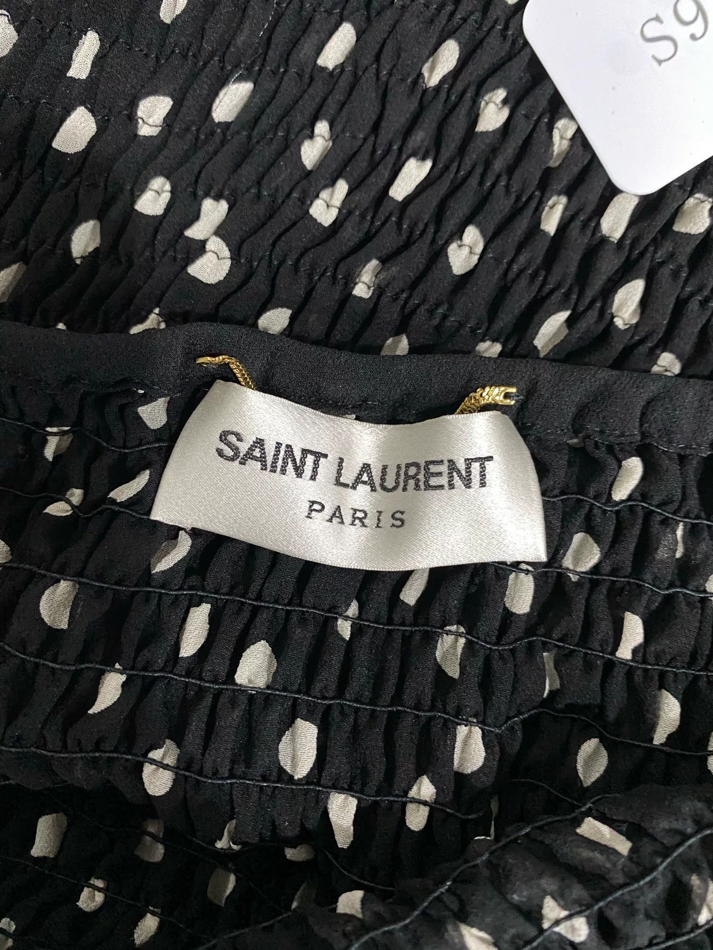 Saint Laurent Paris Saint Laurent Polka Dot Strapless Mini Dress Size 36 Size XS / US 0-2 / IT 36-38 - 6 Thumbnail