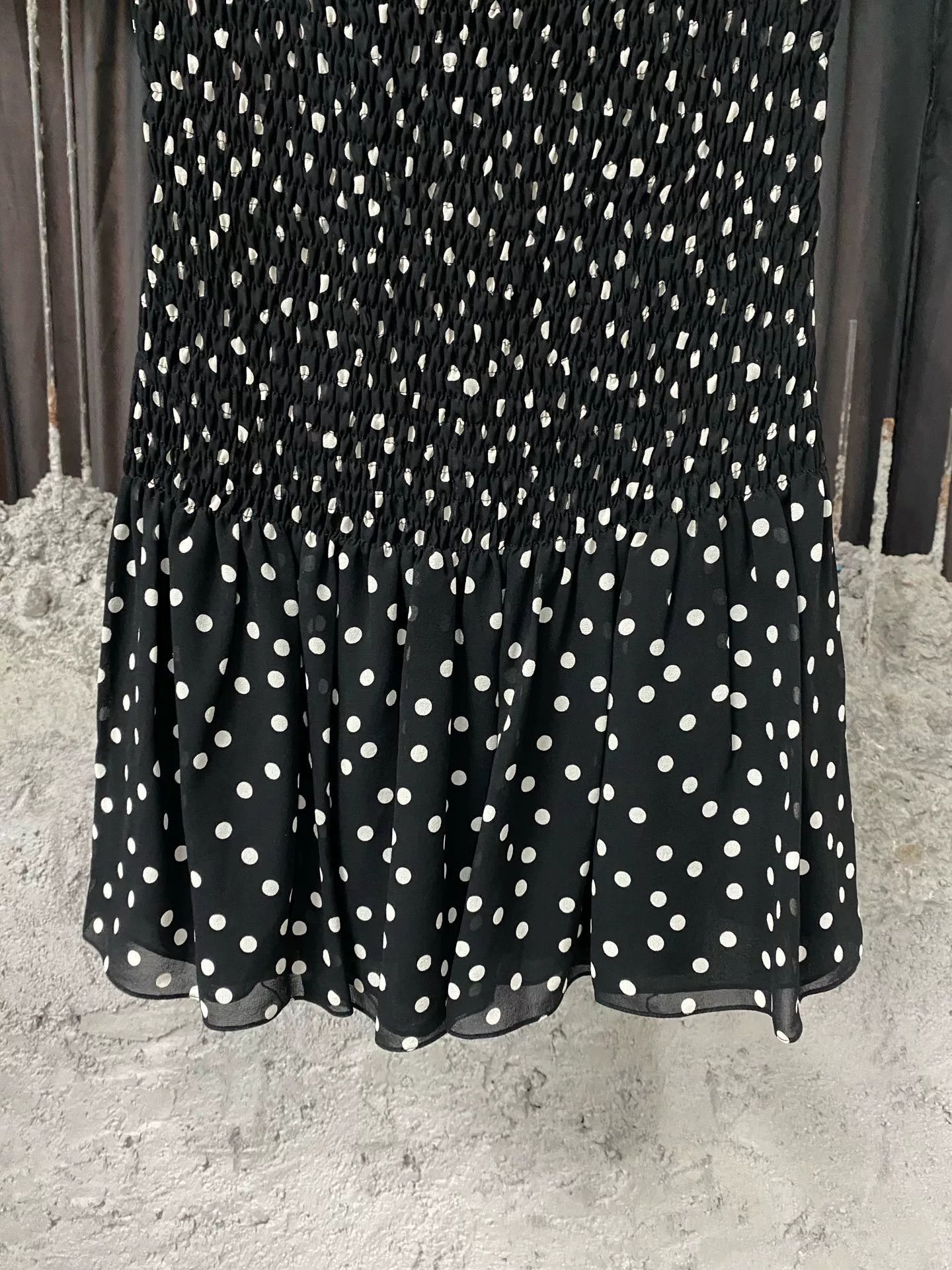 Saint Laurent Paris Saint Laurent Polka Dot Strapless Mini Dress Size 36 Size XS / US 0-2 / IT 36-38 - 5 Thumbnail