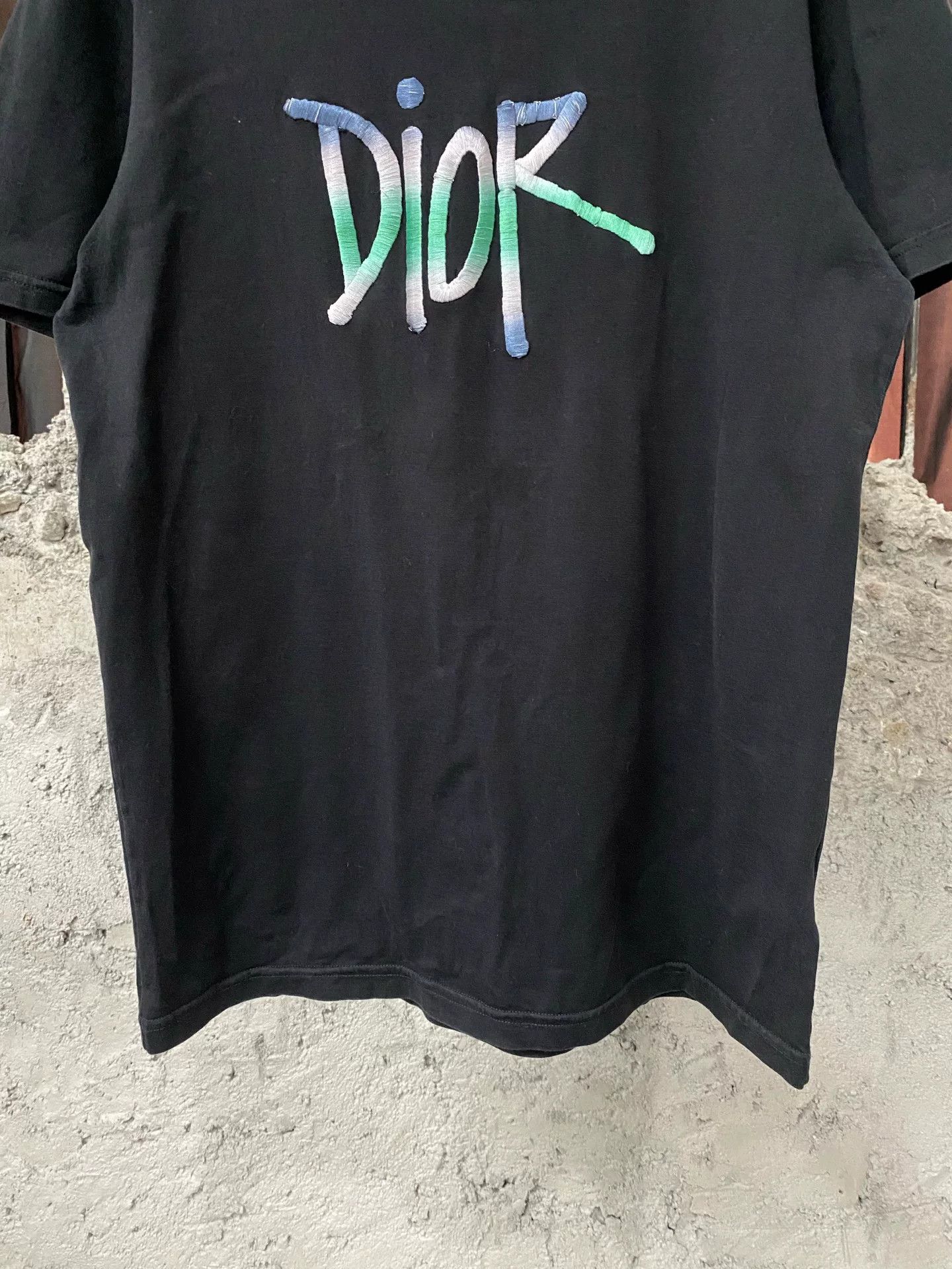 Dior Dior Gradient Embroidered T-Shirt Size S Size US S / EU 44-46 / 1 - 5 Thumbnail