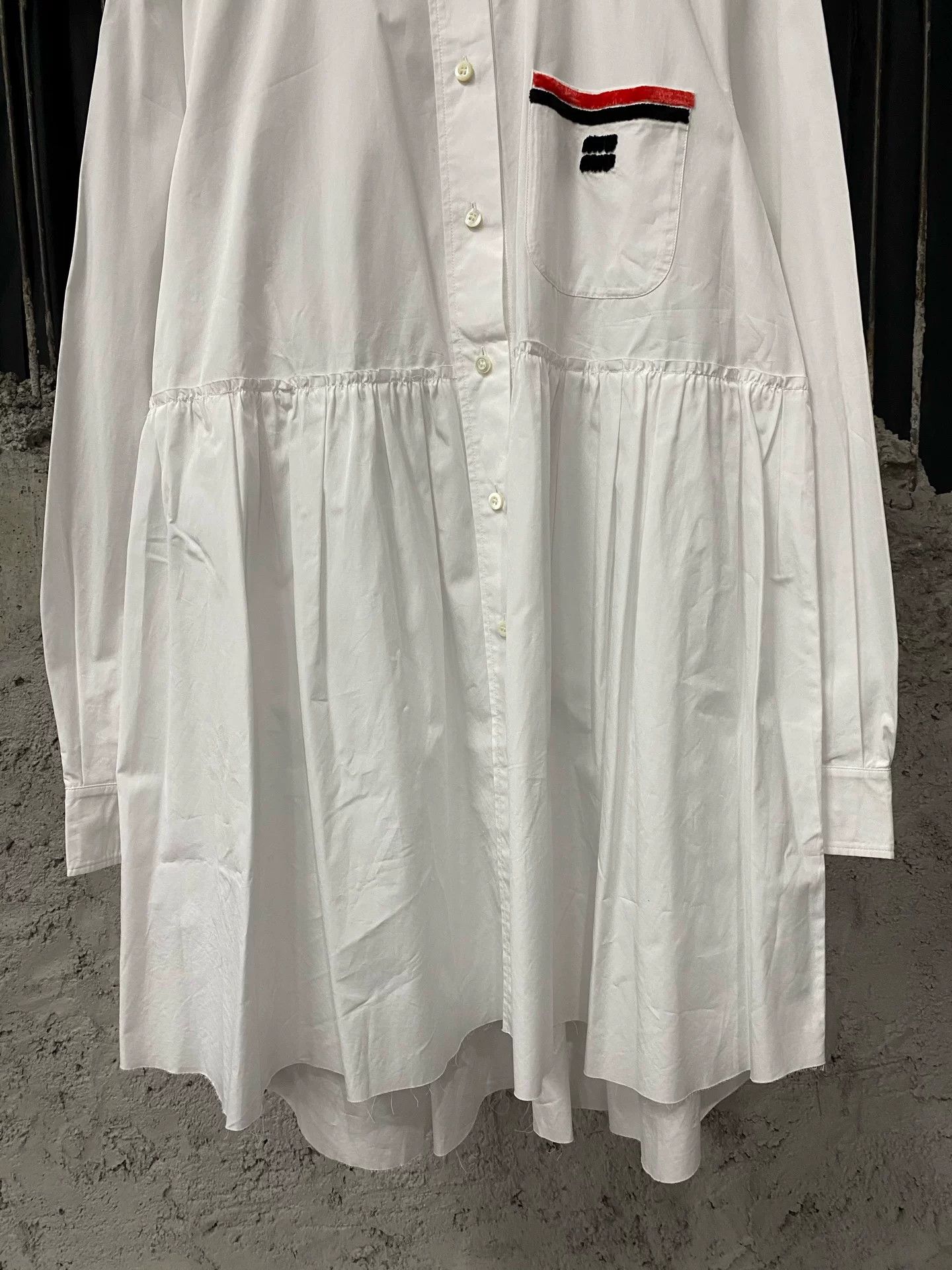 Miu Miu Miu Miu Striped Collar Shirt Dress Size 40 Size S / US 4 / IT 40 - 5 Thumbnail