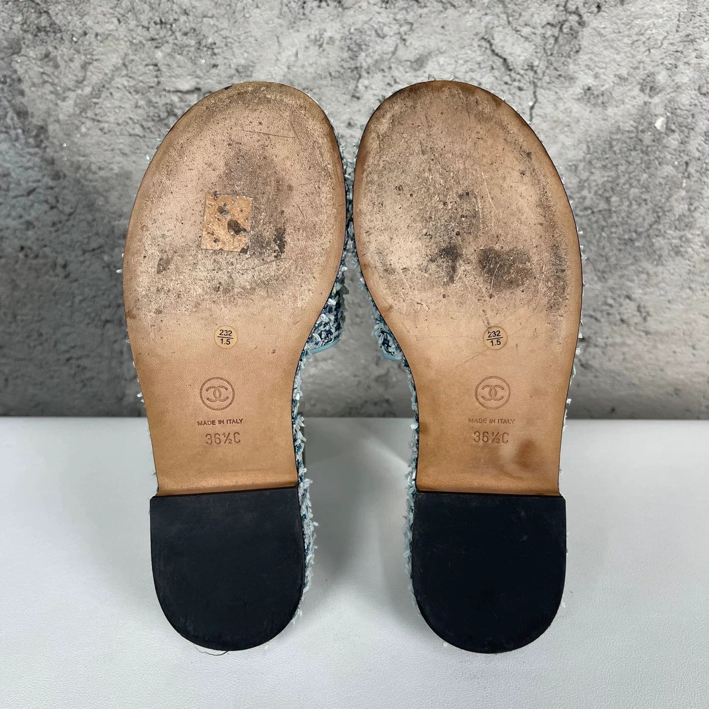 Chanel Chanel Tweed Sandals 36.5 Size US 6.5 / IT 36.5 - 9 Thumbnail