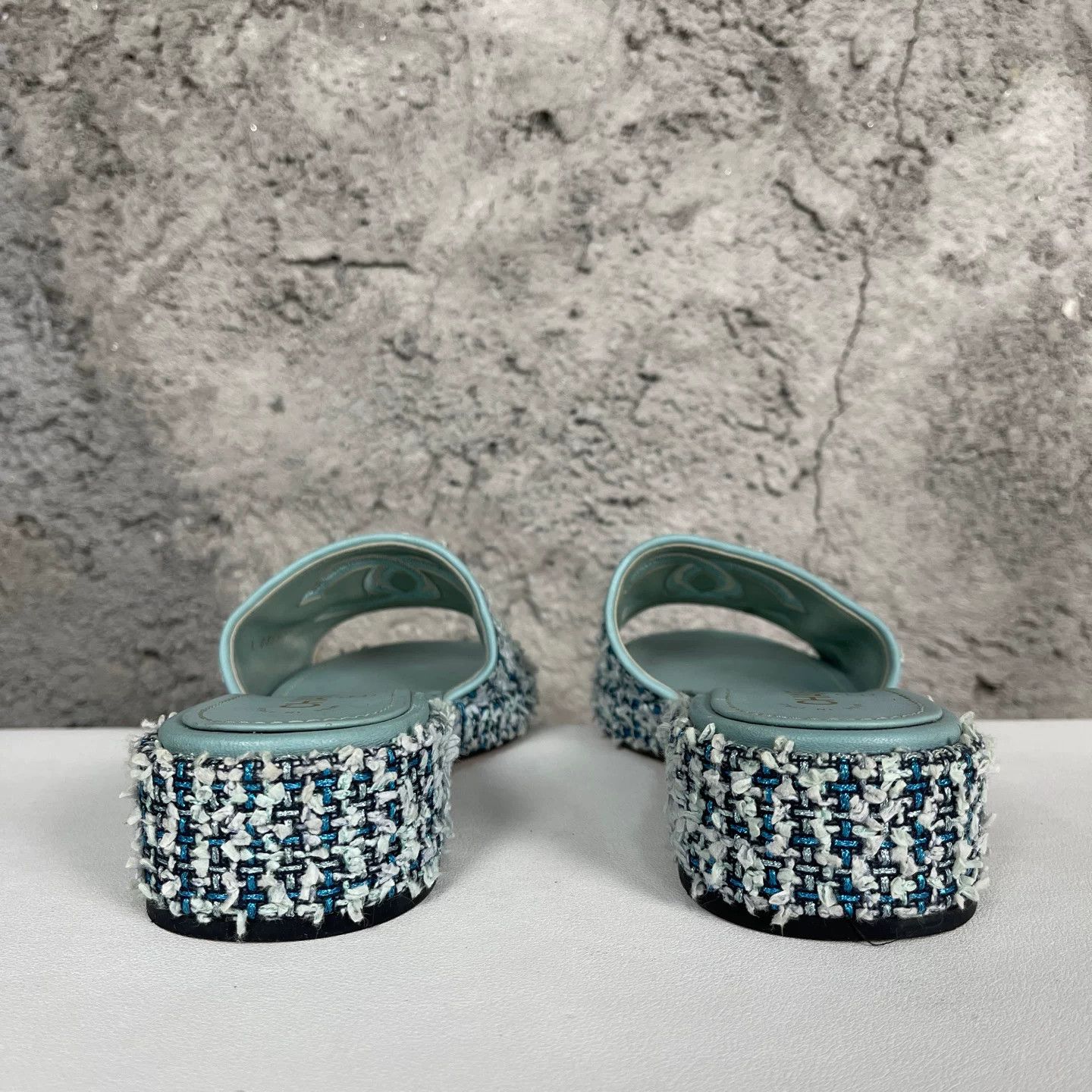 Chanel Chanel Tweed Sandals 36.5 Size US 6.5 / IT 36.5 - 5 Thumbnail