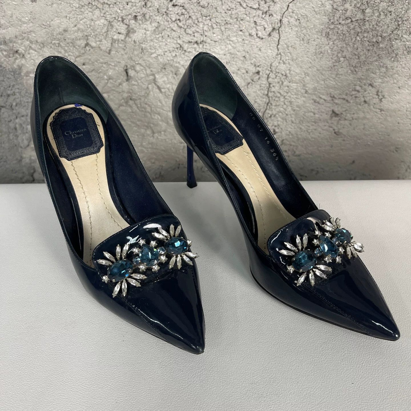 Dior Dior Patent Crystal Heels Size 36.5 Size US 6.5 / IT 36.5 - 2 Thumbnail