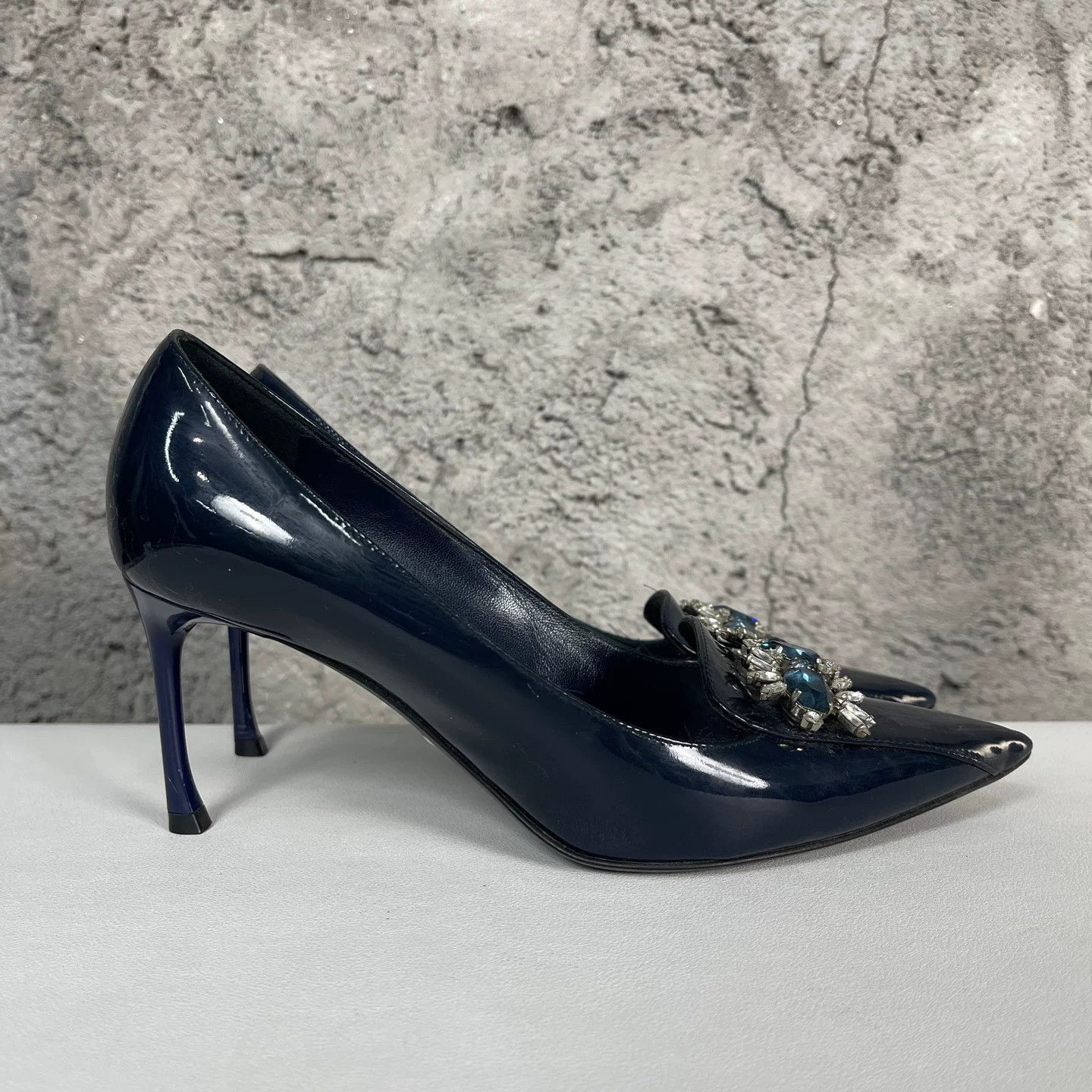 Dior Dior Patent Crystal Heels Size 36.5 Size US 6.5 / IT 36.5 - 3 Thumbnail