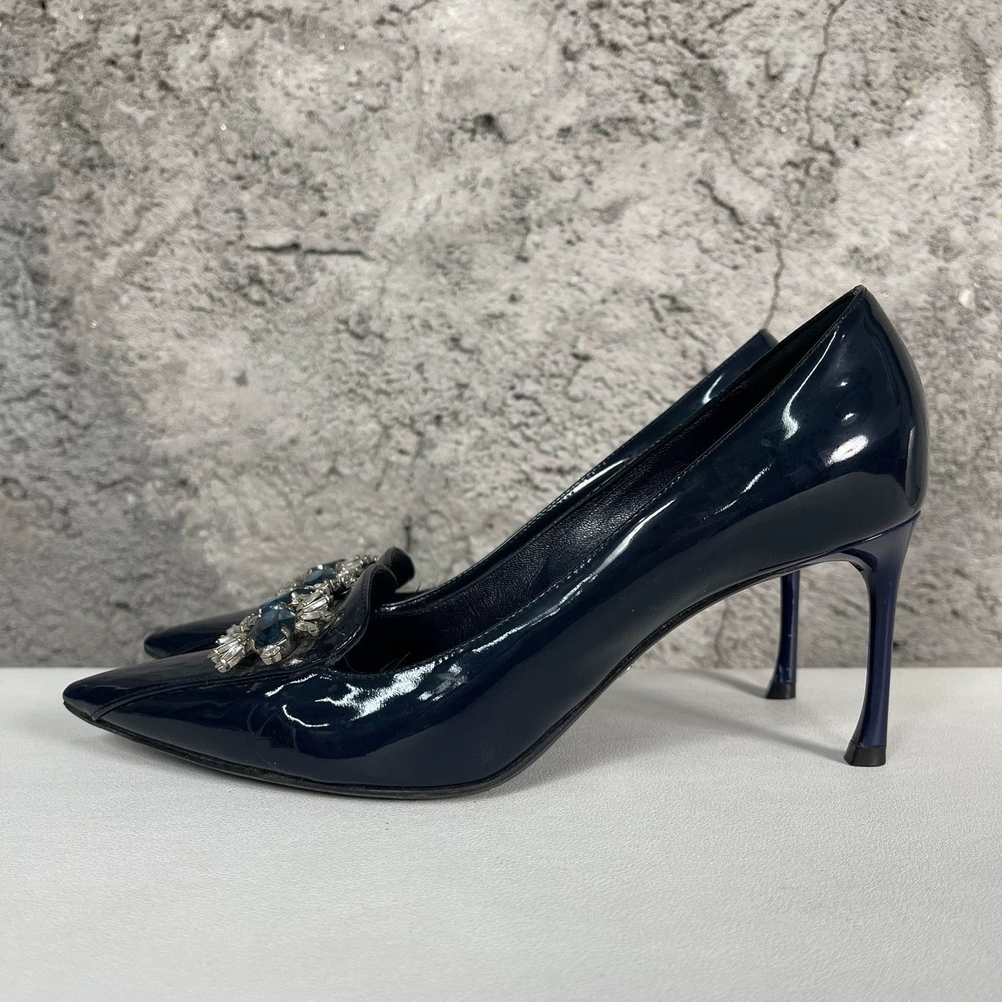 Dior Dior Patent Crystal Heels Size 36.5 Size US 6.5 / IT 36.5 - 4 Thumbnail