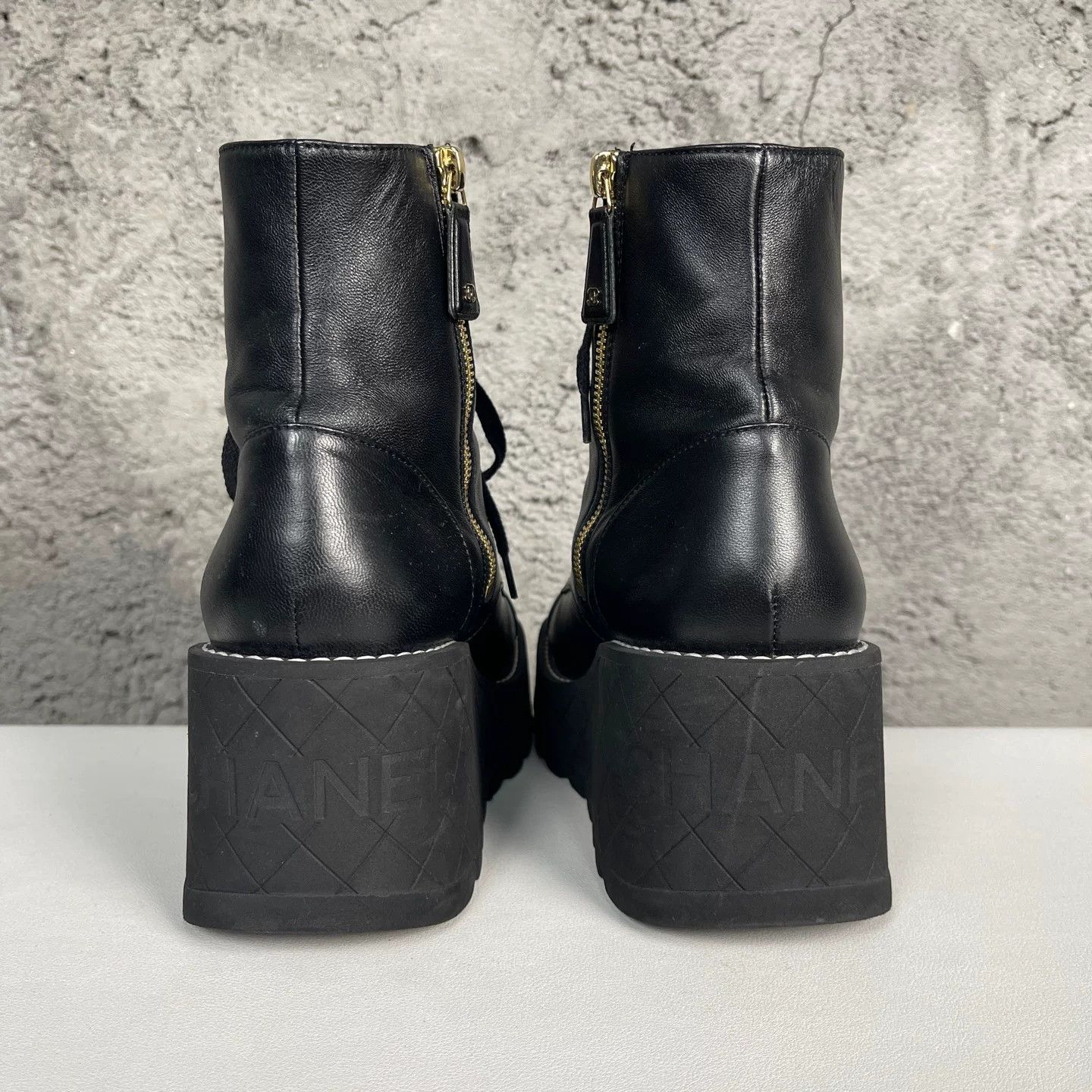 Chanel Chanel Quilted Platform Boots Size 36.5 Size US 6.5 / IT 36.5 - 5 Thumbnail