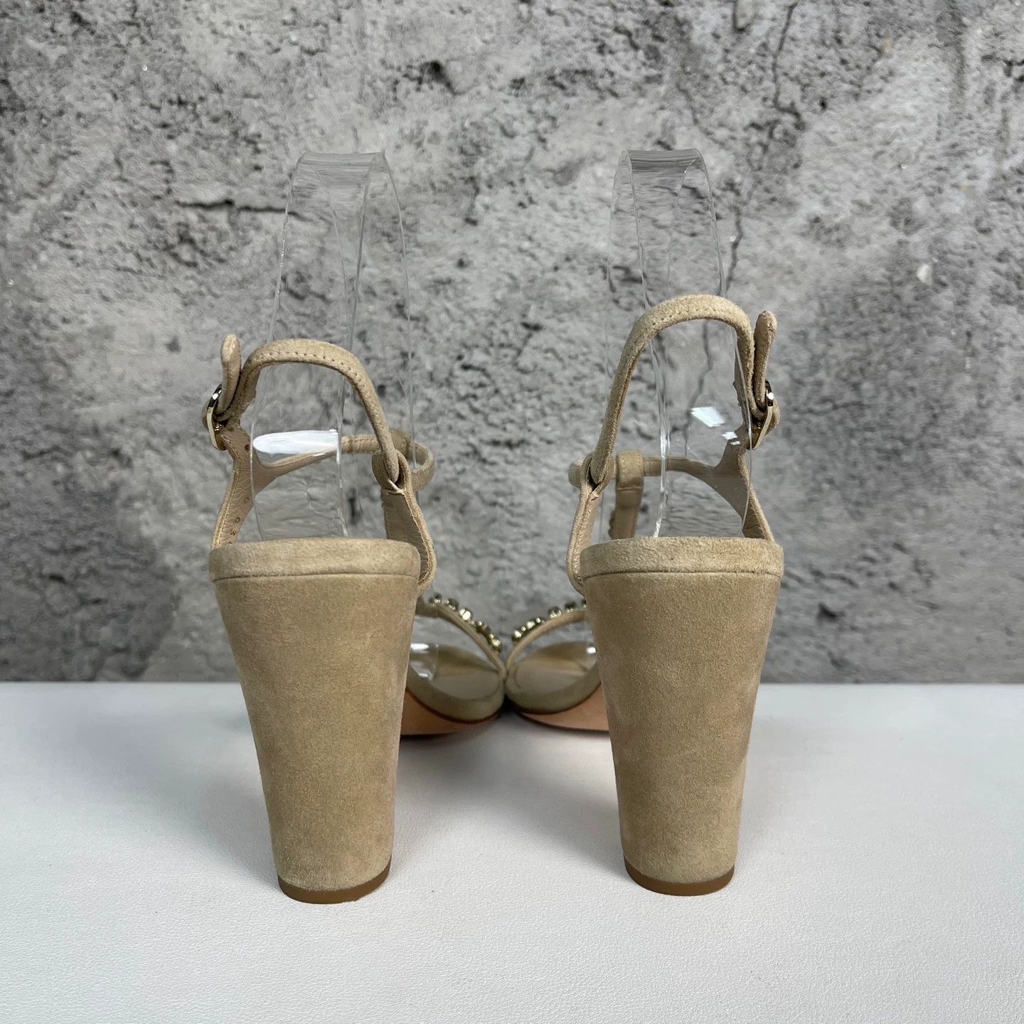 Chanel Chanel Suede Embellished Heels Size 36.5 Size US 5.5 / IT 35.5 - 5 Thumbnail