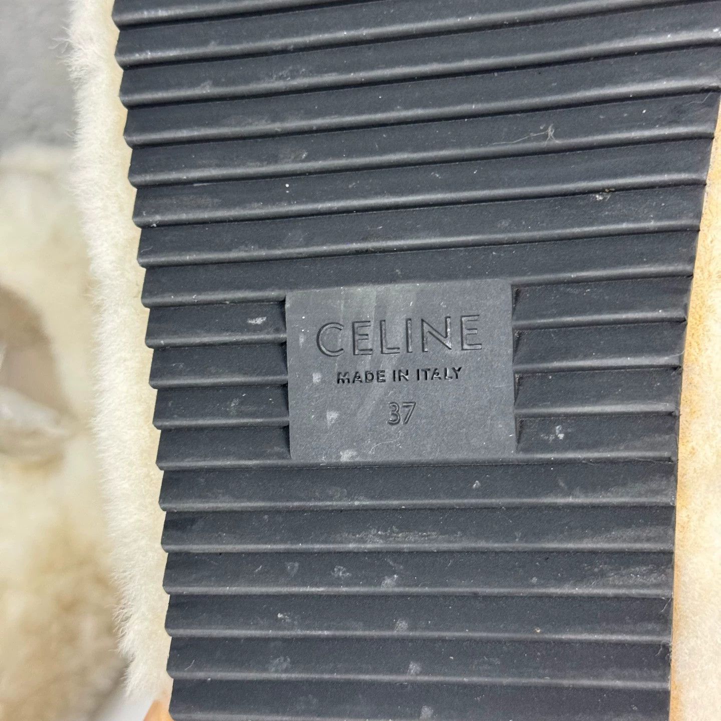 Celine Celine Triomphe Shearling Sandals Size 37 Size US 7 / IT 37 - 10 Thumbnail