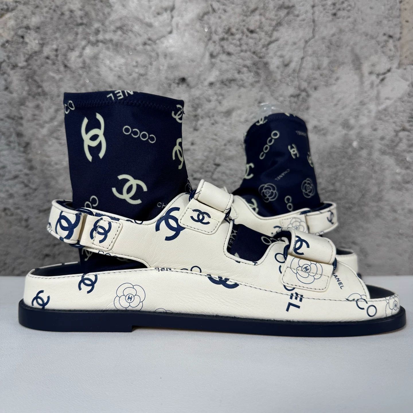 Chanel Chanel Logo Strap Sandals Size 39 Size US 9 / IT 39 - 6 Thumbnail