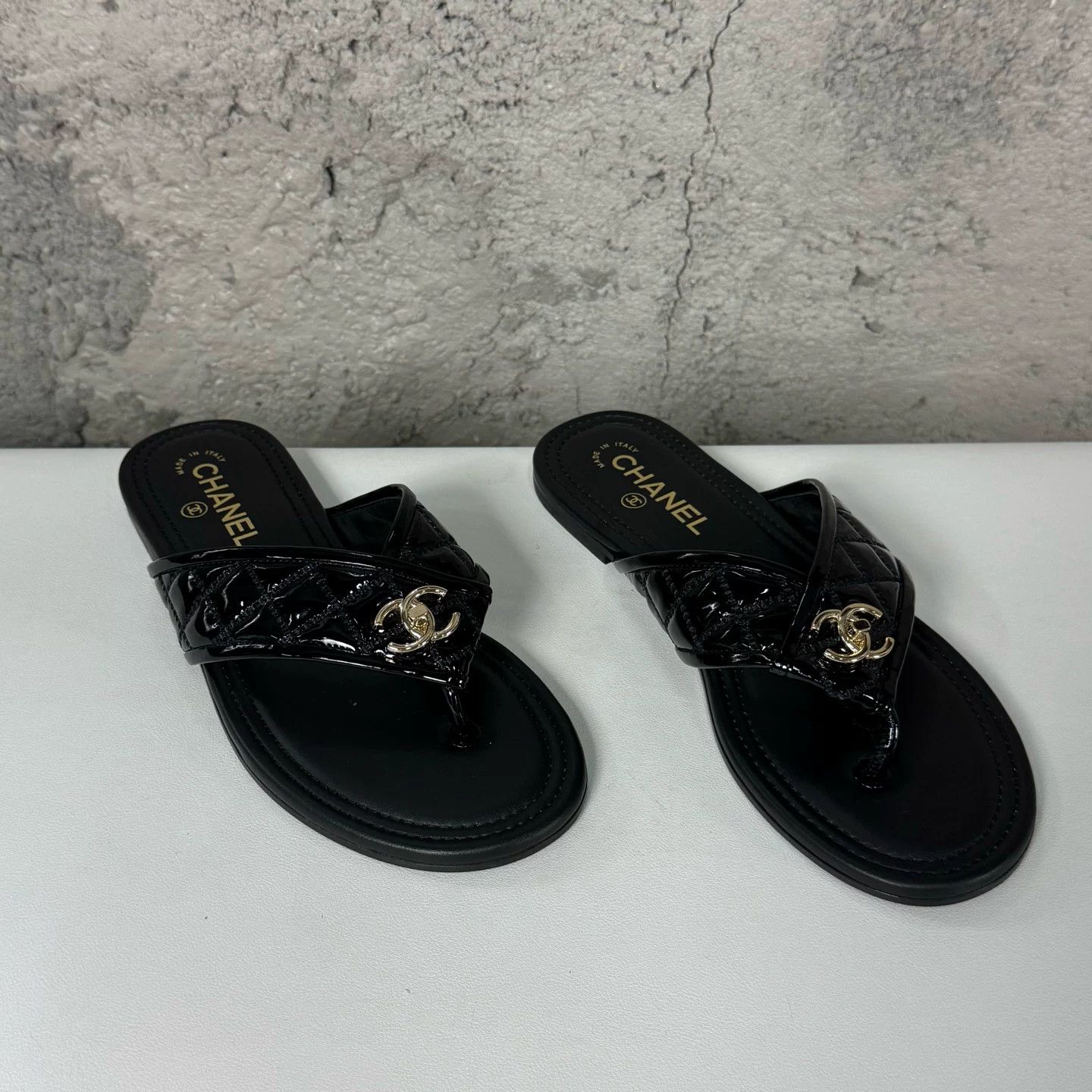 Chanel Chanel Quilted CC Logo Sandals Size 38.5 Size US 8.5 / IT 38.5 - 2 Thumbnail