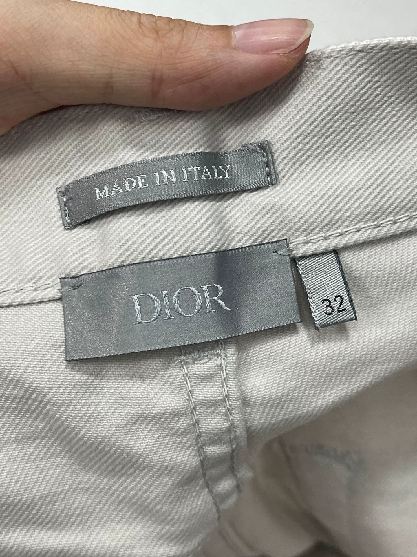 Dior Dior White Denim Jeans Size 32 Size US 32 / EU 48 - 8 Thumbnail