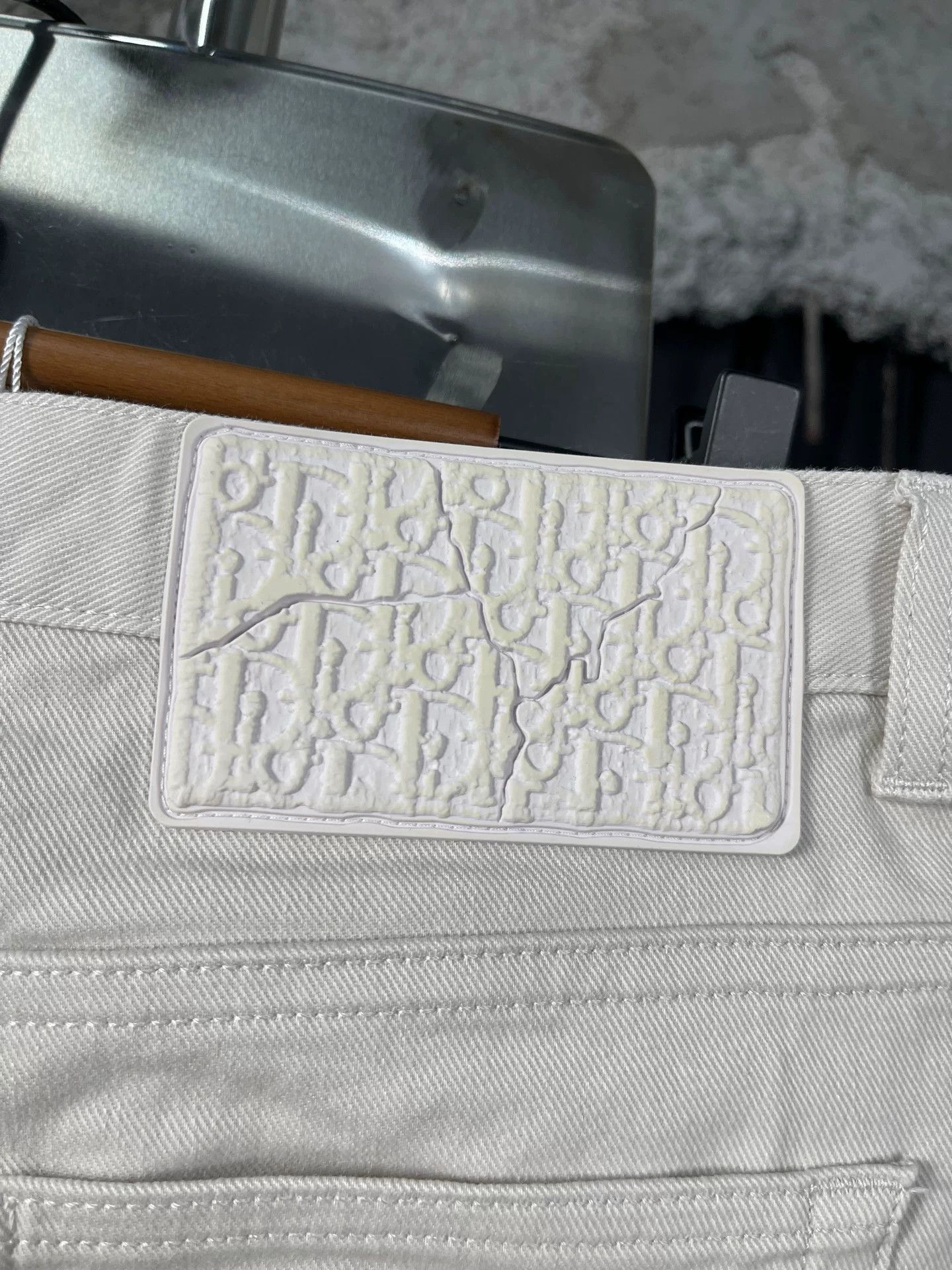 Dior Dior White Denim Jeans Size 32 Size US 32 / EU 48 - 6 Thumbnail