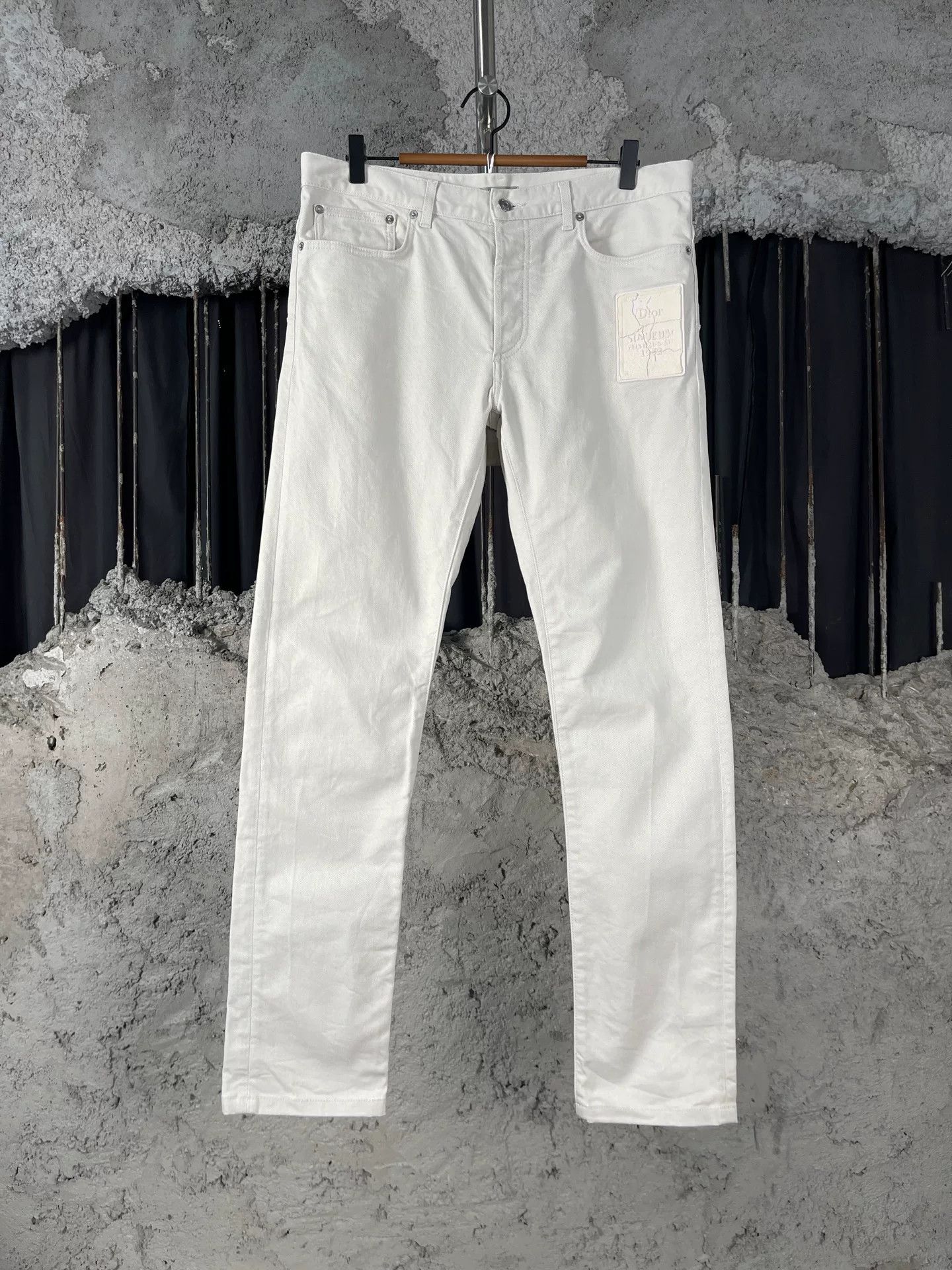Dior Dior White Denim Jeans Size 32 Size US 32 / EU 48 - 2 Thumbnail
