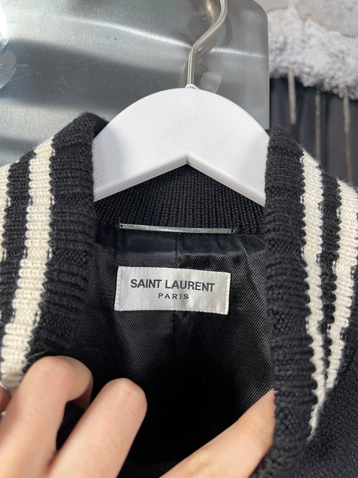 Saint Laurent Paris Saint Laurent Logo Varsity Jacket Size L Size US L / EU 52-54 / 3 - 7 Thumbnail
