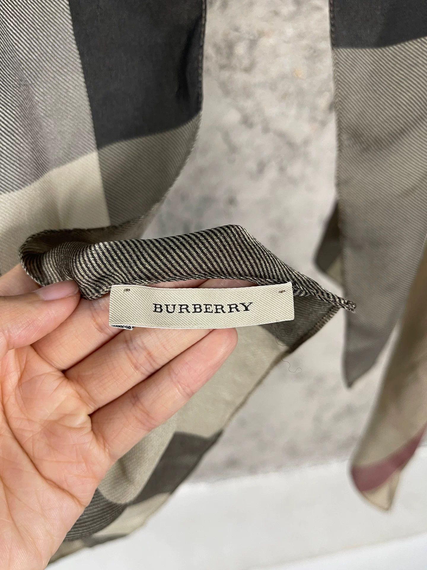 Burberry Burberry Check Silk Scarf One Size Size ONE SIZE - 5 Thumbnail