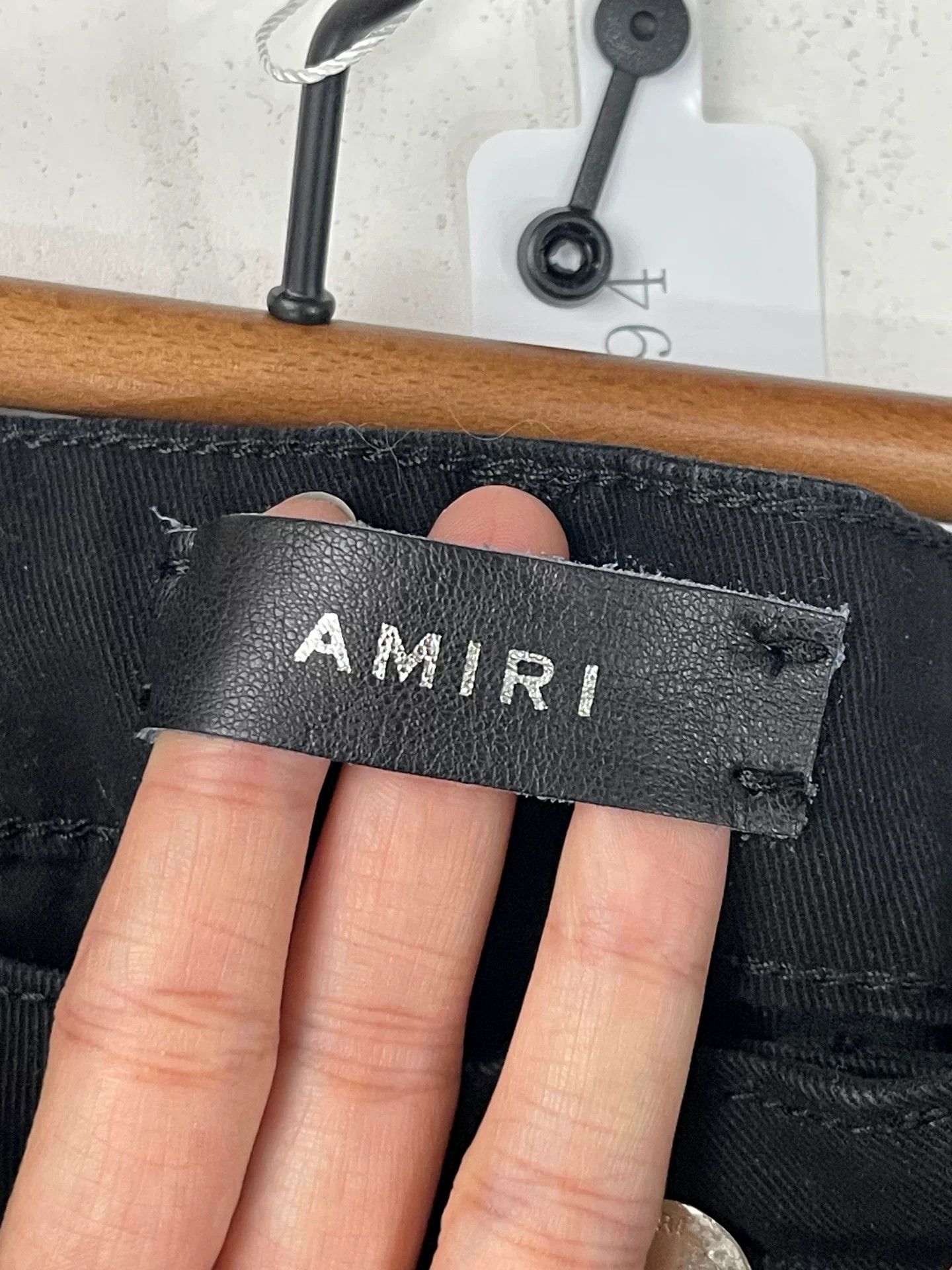Amiri Amiri Leather Patch Zip Jeans Size 34 Size US 34 / EU 50 - 8 Thumbnail